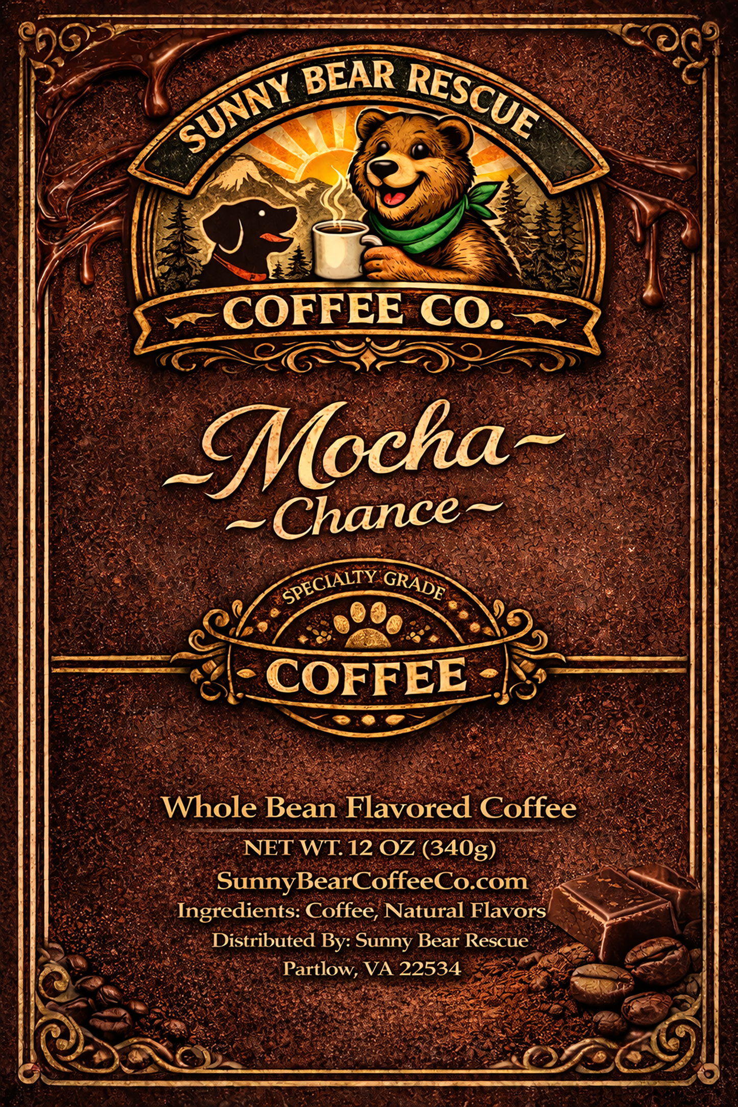 Mocha ~ Chance Sunny Bear Rescue Coffee Co.