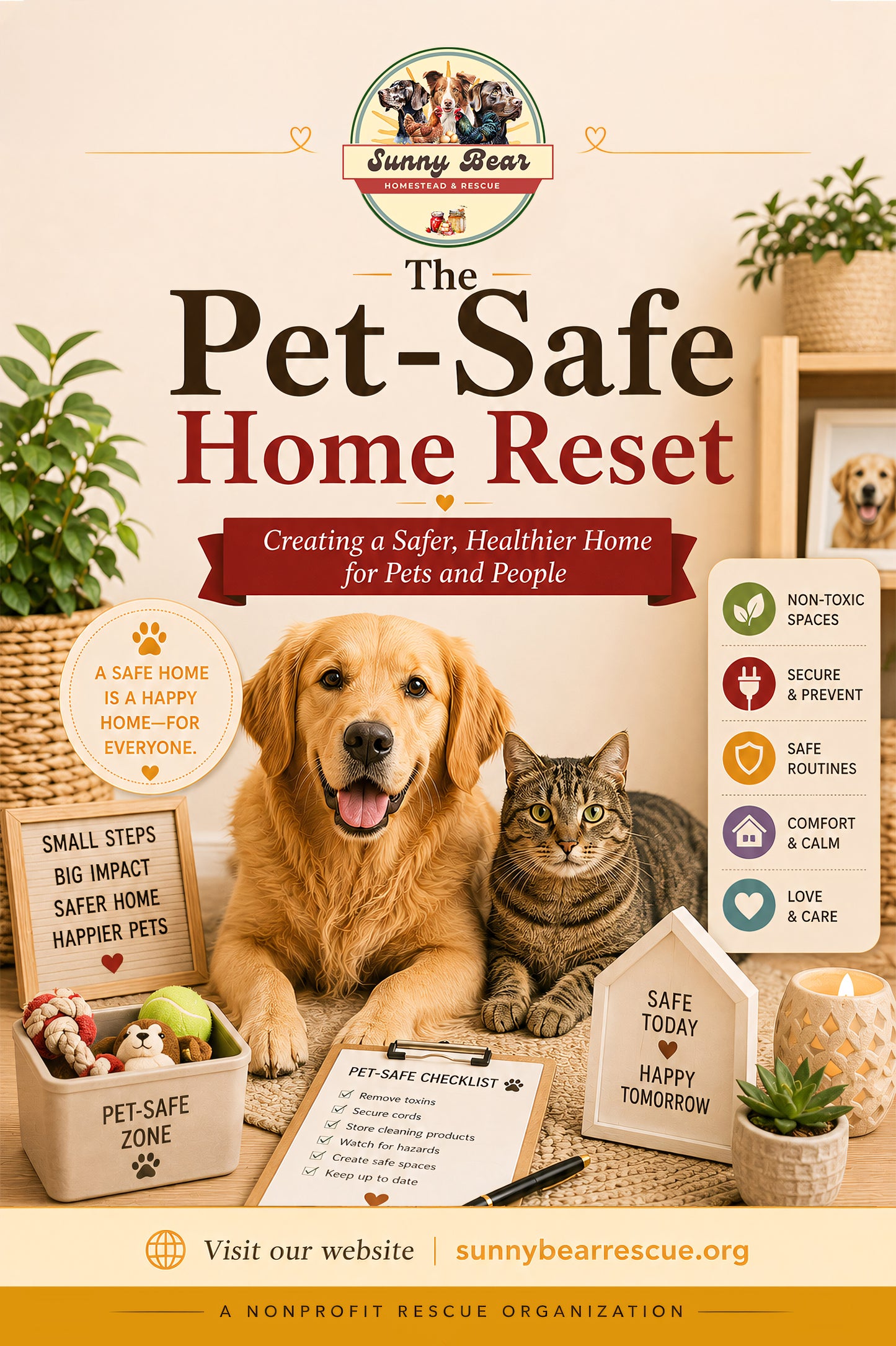 The Pet-Safe Home Reset: A Practical Guide to Hidden Hazards, Safer Rooms, and Everyday Prevention