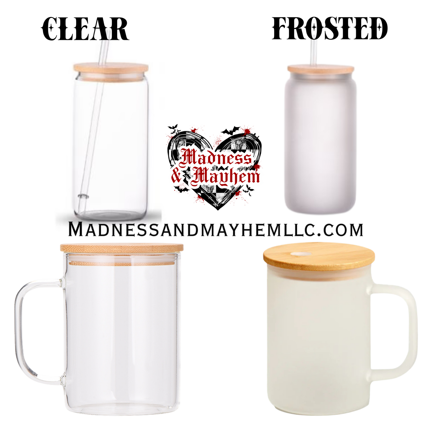 Bat Shit Crazy for Coffee Libbey Glass