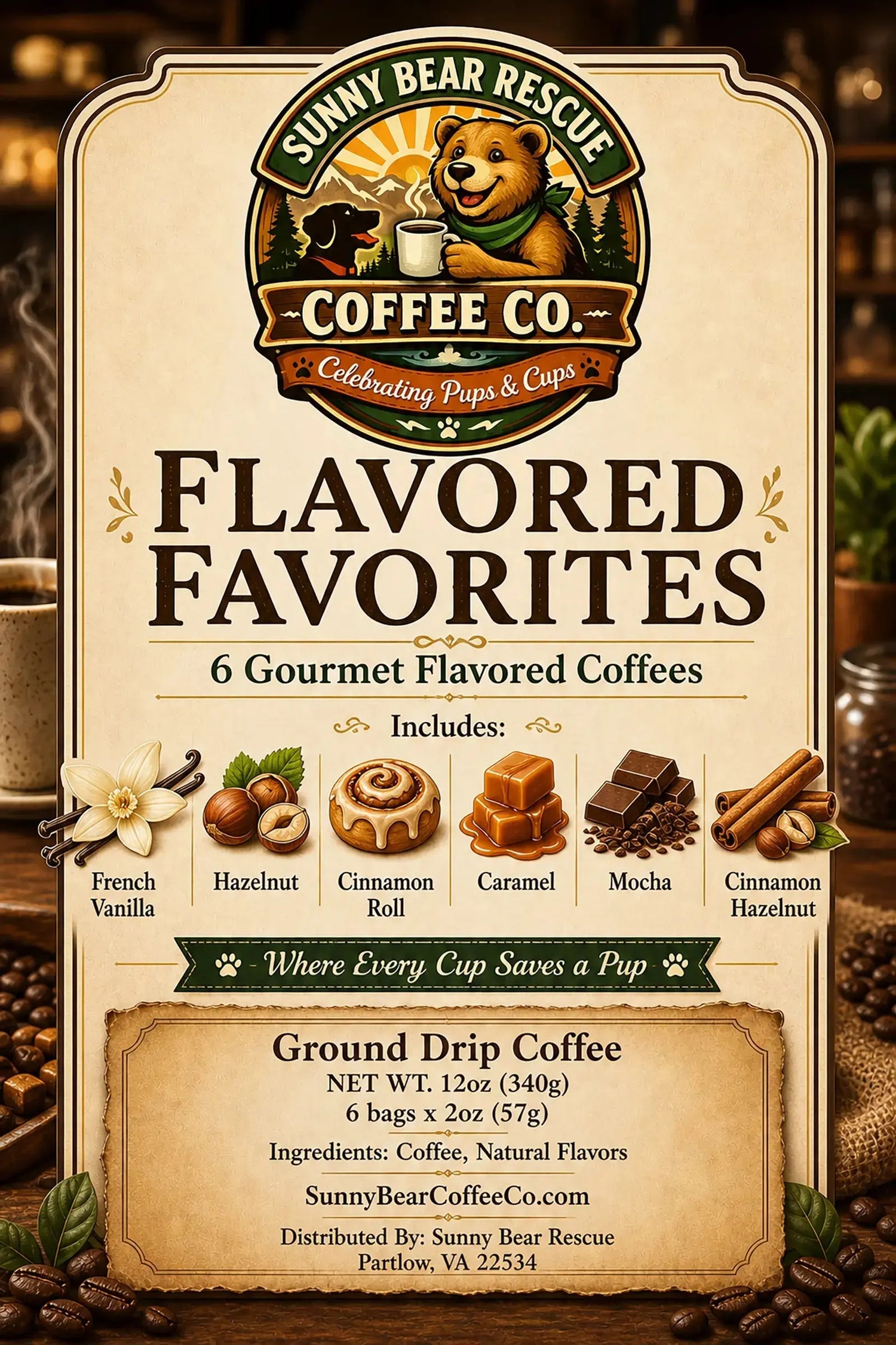 SBR-Coffee-Co.-Sample-Coffee-Packs Sunny Bear Rescue Coffee Co.
