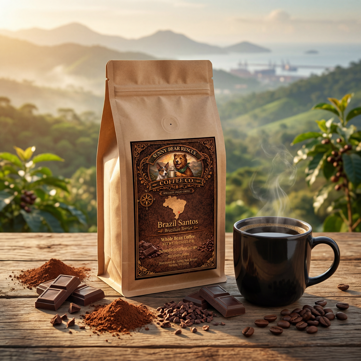 Brazil Santos Sunny Bear Rescue Coffee Co.