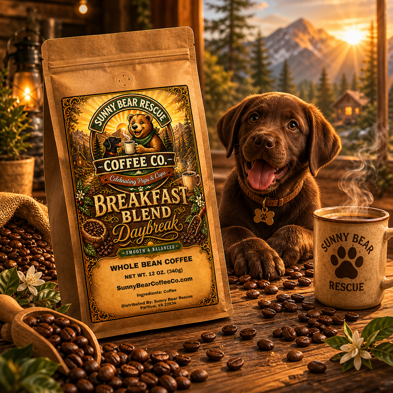 Breakfast Blend ~ Daybreak Sunny Bear Rescue Coffee Co.