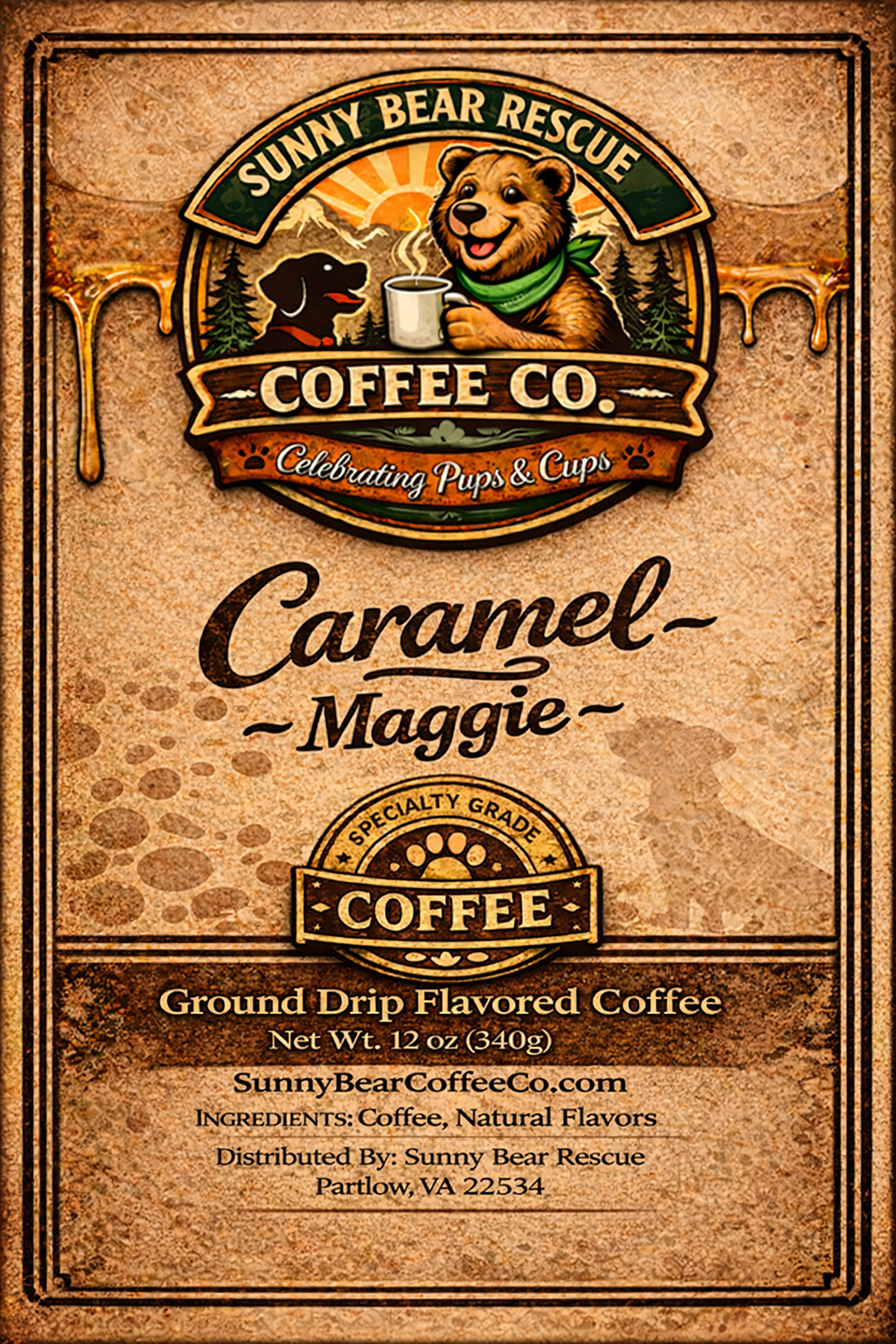 Caramel ~ Maggie Sunny Bear Rescue Coffee Co.