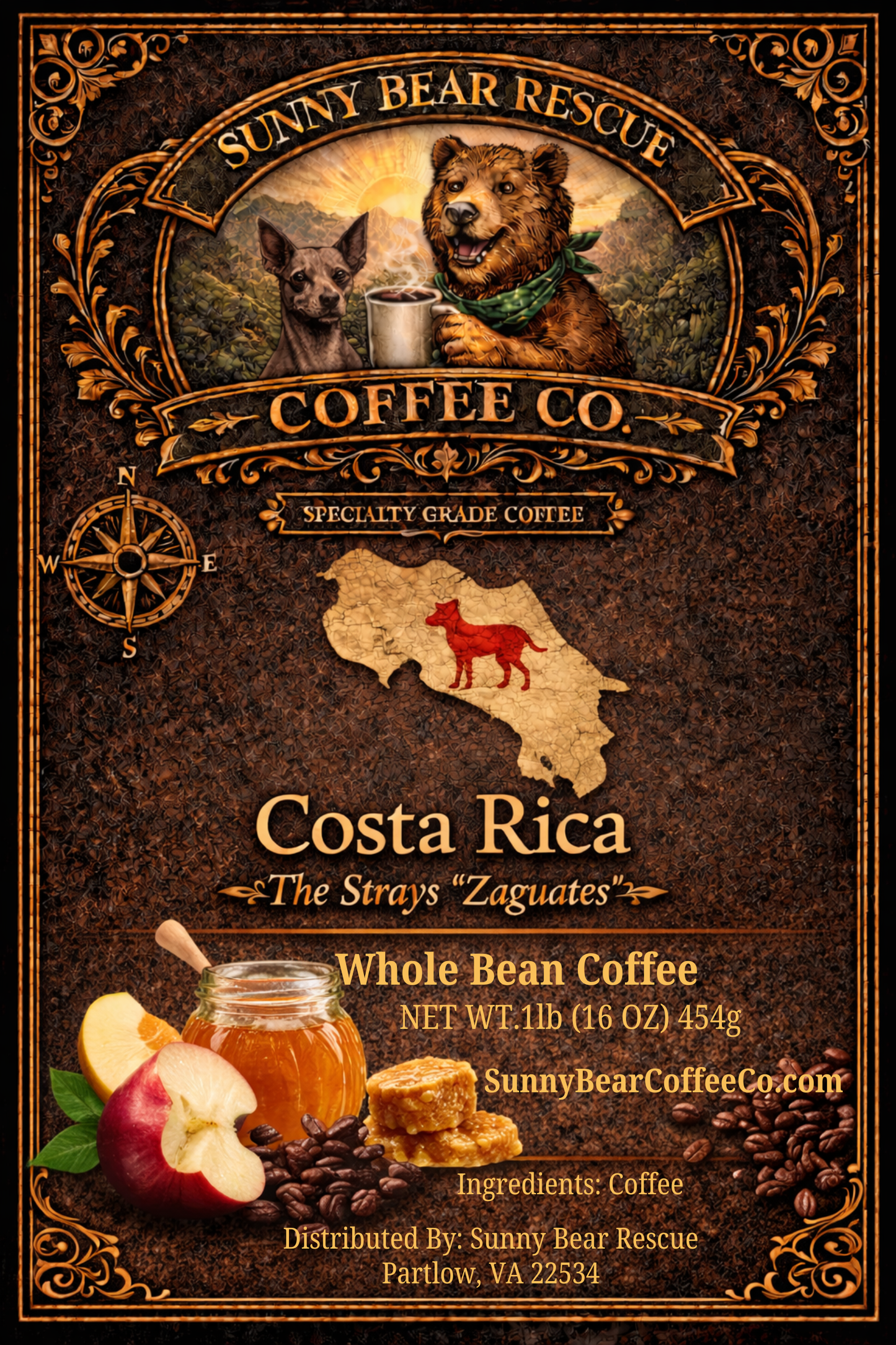 Costa Rica Sunny Bear Rescue Coffee Co.