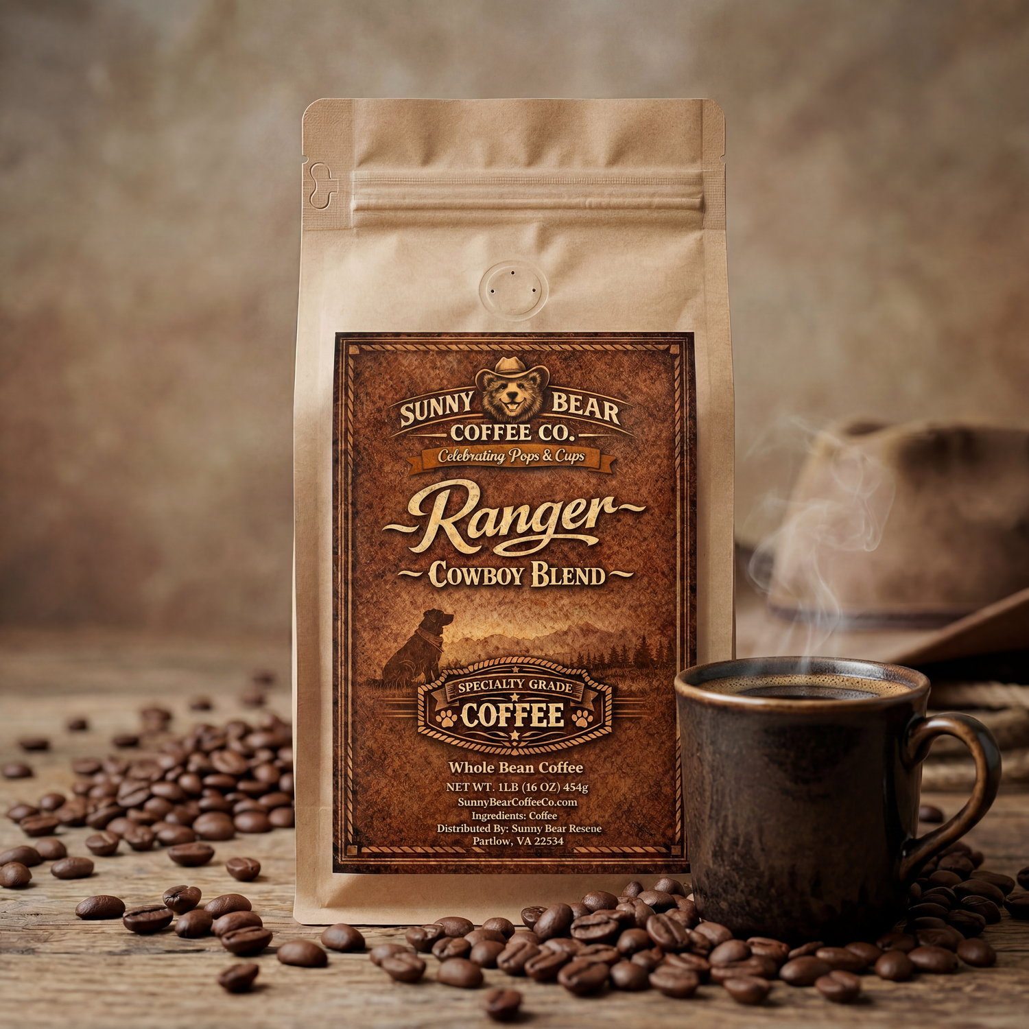 Cowboy Blend ~ Ranger Sunny Bear Rescue Coffee Co.