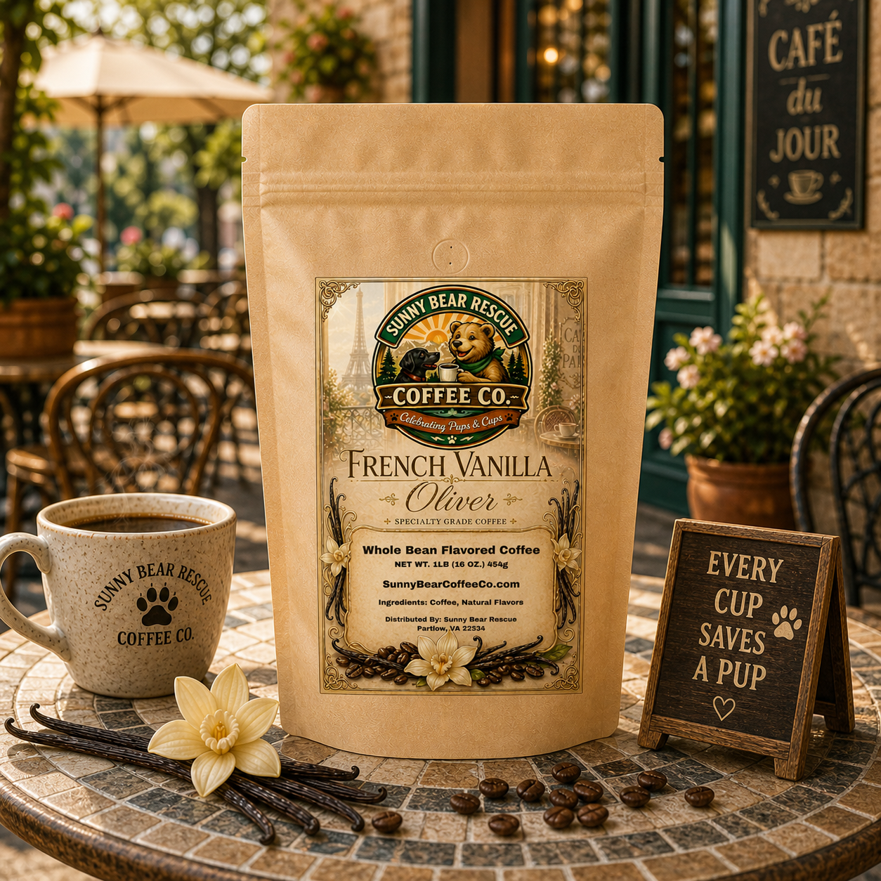 French Vanilla ~ Oliver Sunny Bear Rescue Coffee Co.