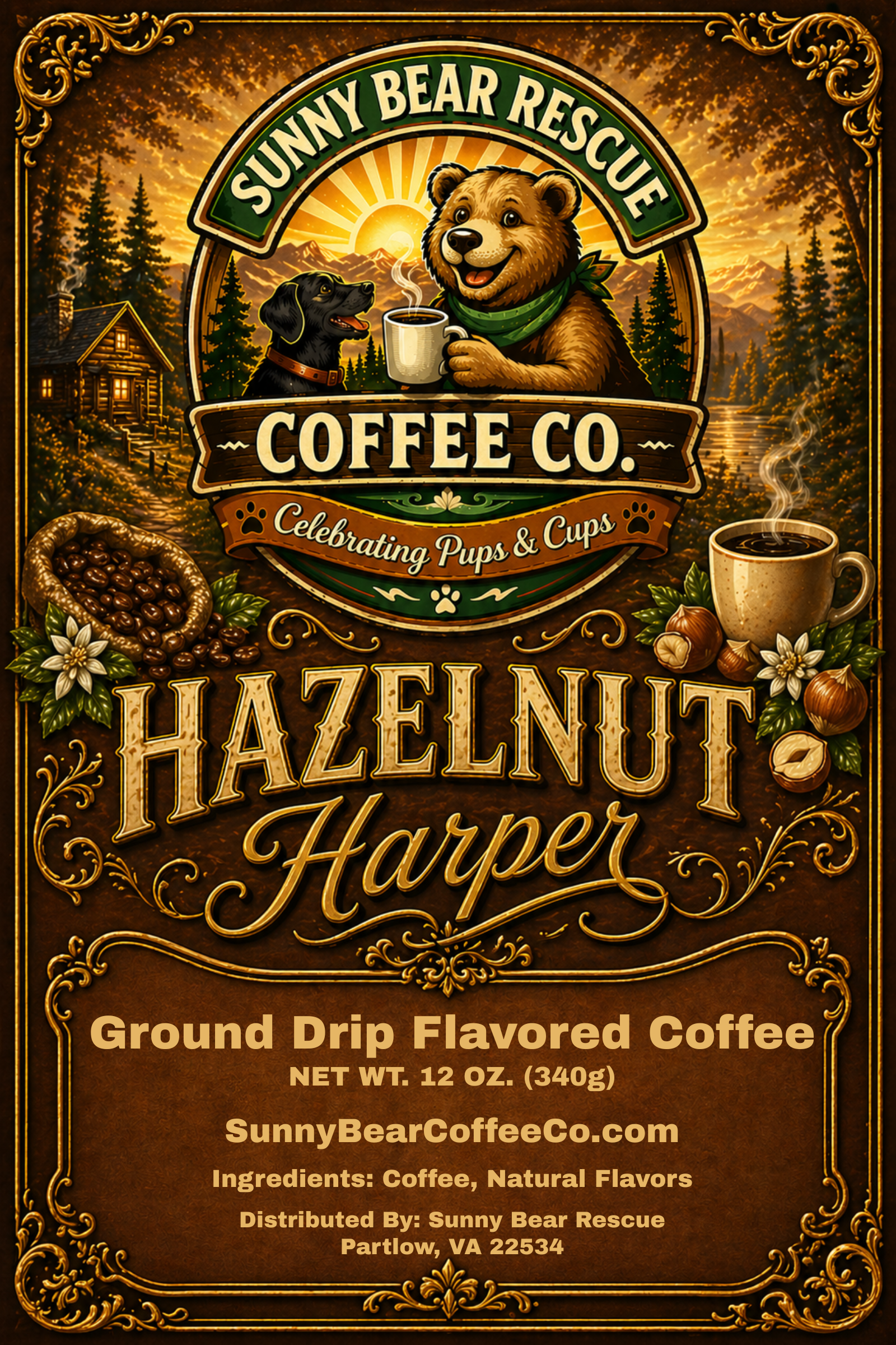 Hazelnut ~ Harper Sunny Bear Rescue Coffee Co.