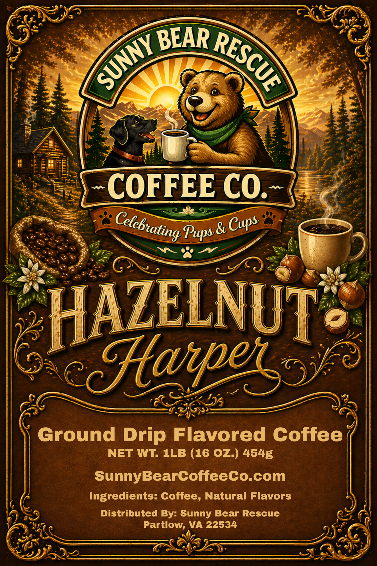 Hazelnut ~ Harper Sunny Bear Rescue Coffee Co.