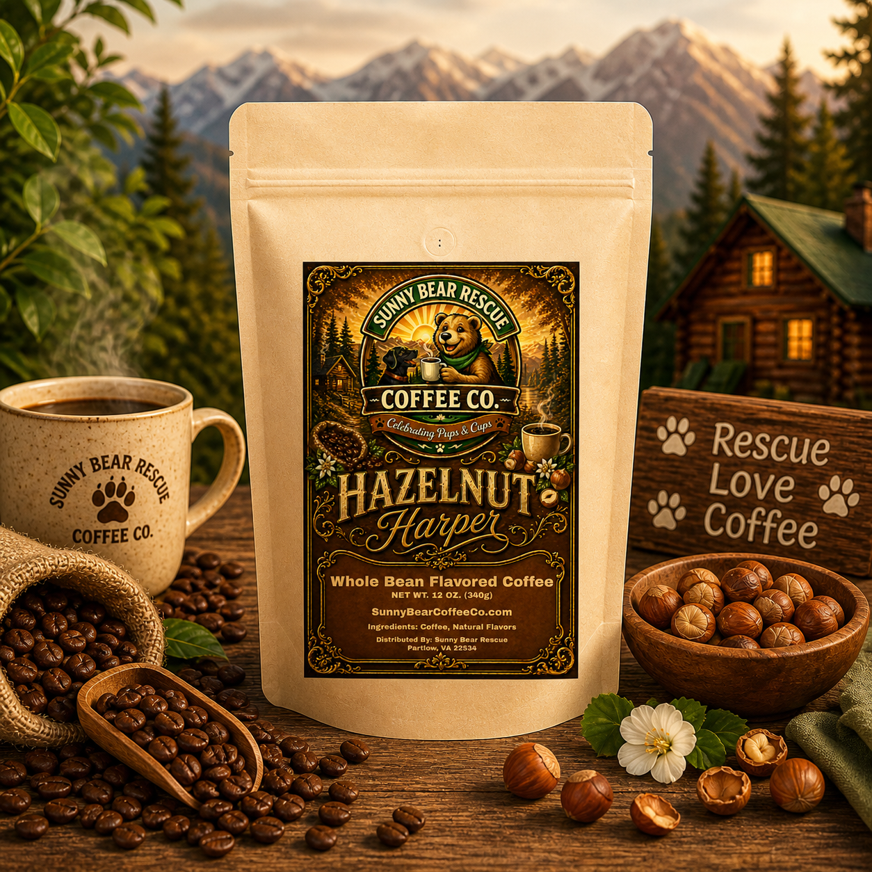 Hazelnut ~ Harper Sunny Bear Rescue Coffee Co.