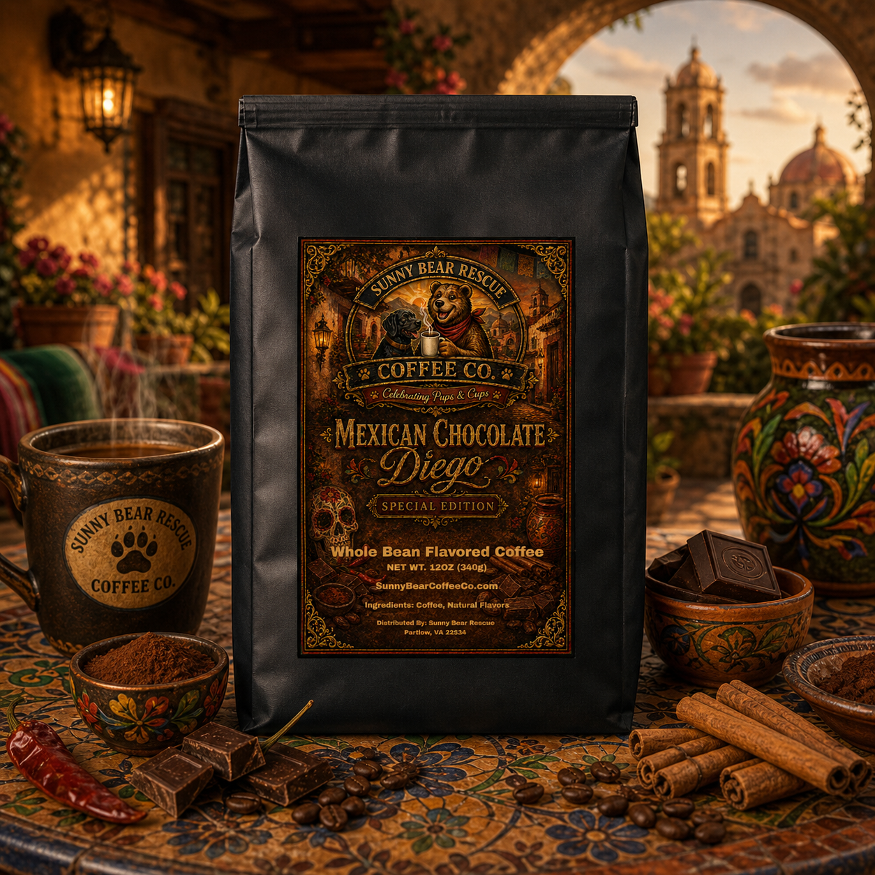 Mexican Chocolate (Special Edition) ~ Diego Sunny Bear Rescue Coffee Co.