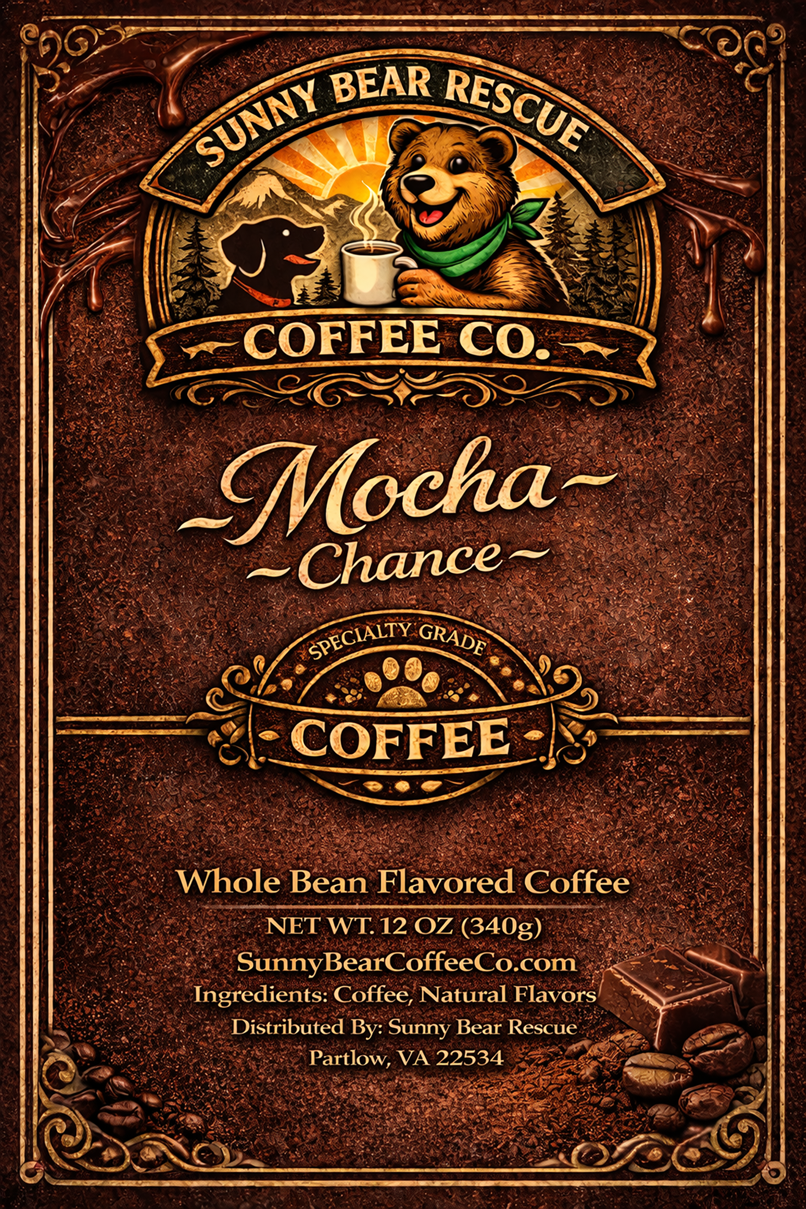 Mocha ~ Chance Sunny Bear Rescue Coffee Co.
