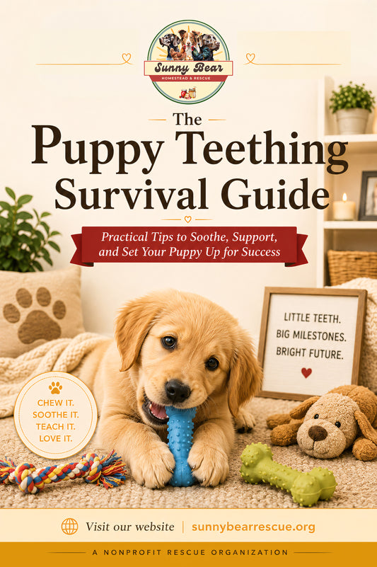 The Puppy Teething Survival Guide: A Practical Guide to Chewing, Biting, Toys, and Saving Your Hands