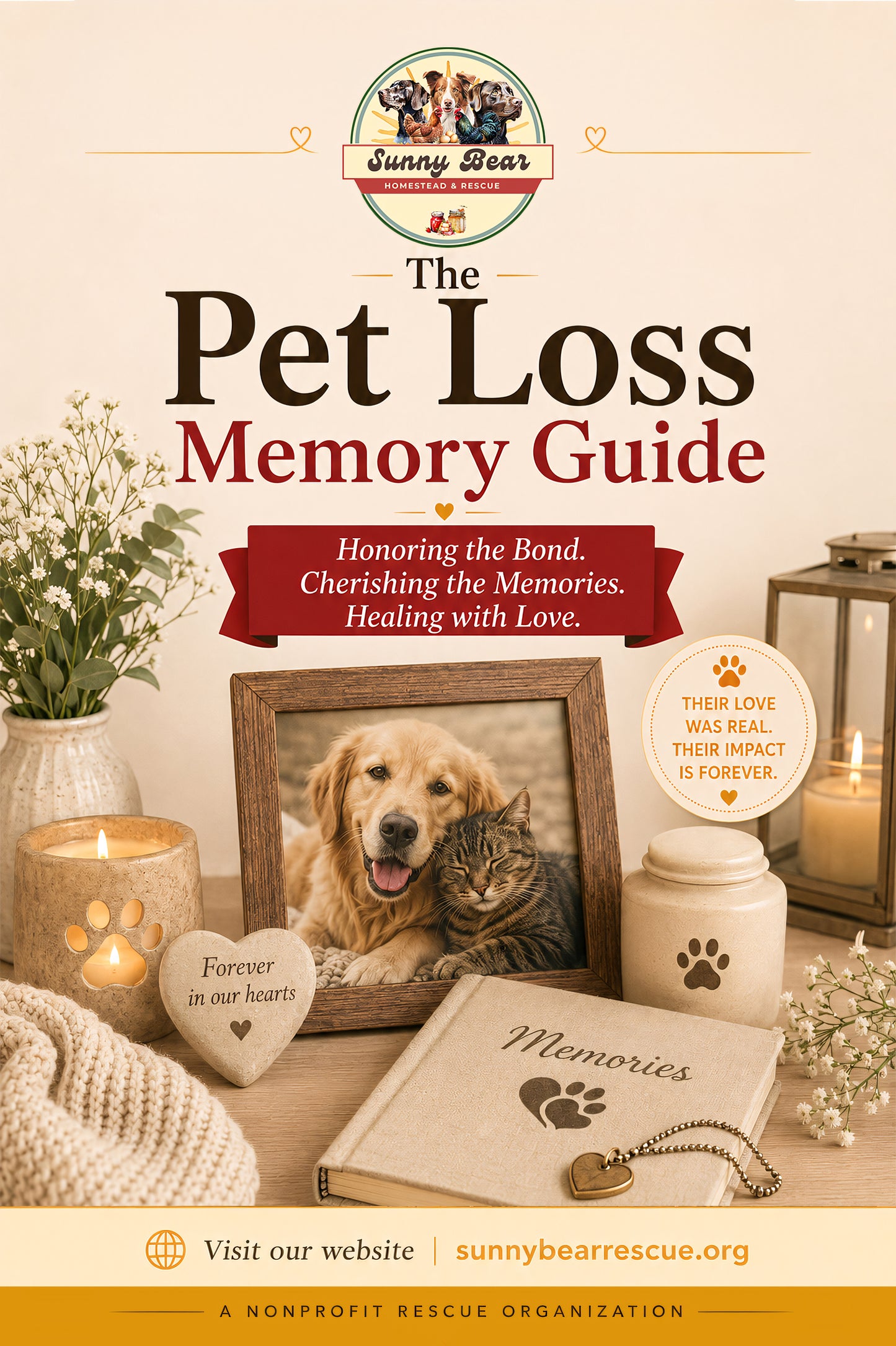 The Pet Loss Memory Guide: A Gentle Guide to Grief, Keepsakes, and Honoring a Pet’s Life