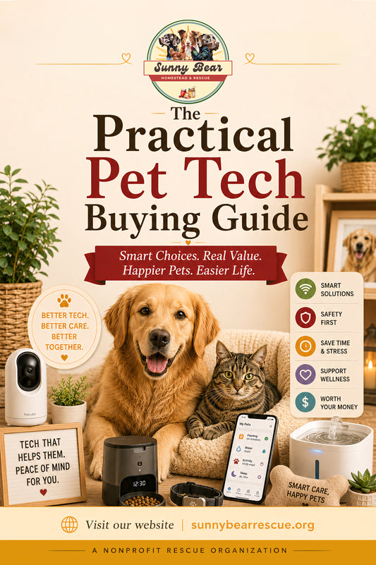The Practical Pet Tech Buying Guide: A Simple Guide to Trackers, Cameras, Feeders, Fountains, and Smart Pet Tools