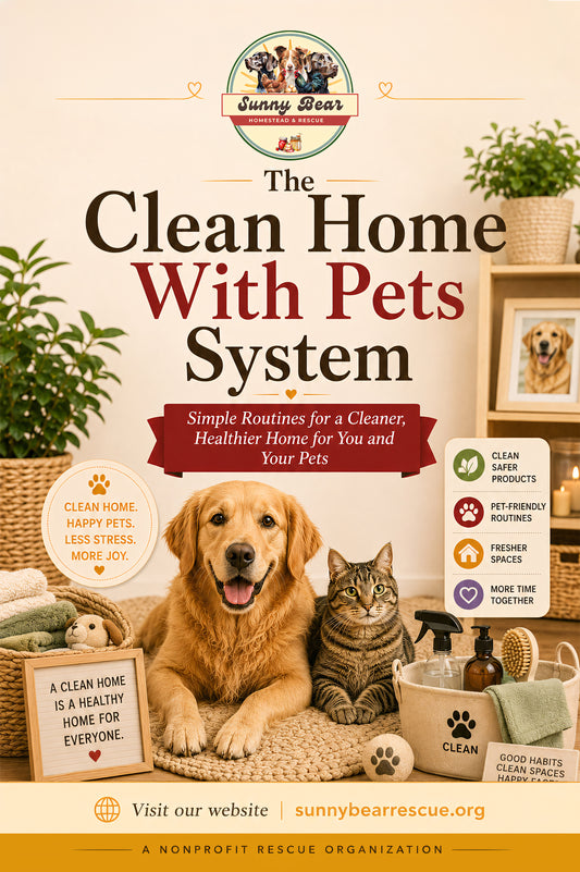 The Clean Home With Pets System: A Practical Guide to Fur, Odor, Floors, Laundry, and Daily Reset Routines
