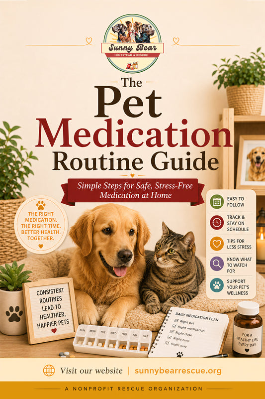 B32 ~ The Pet Medication Routine Guide: A Practical Guide to Pills, Schedules, Refills, and Less Stress