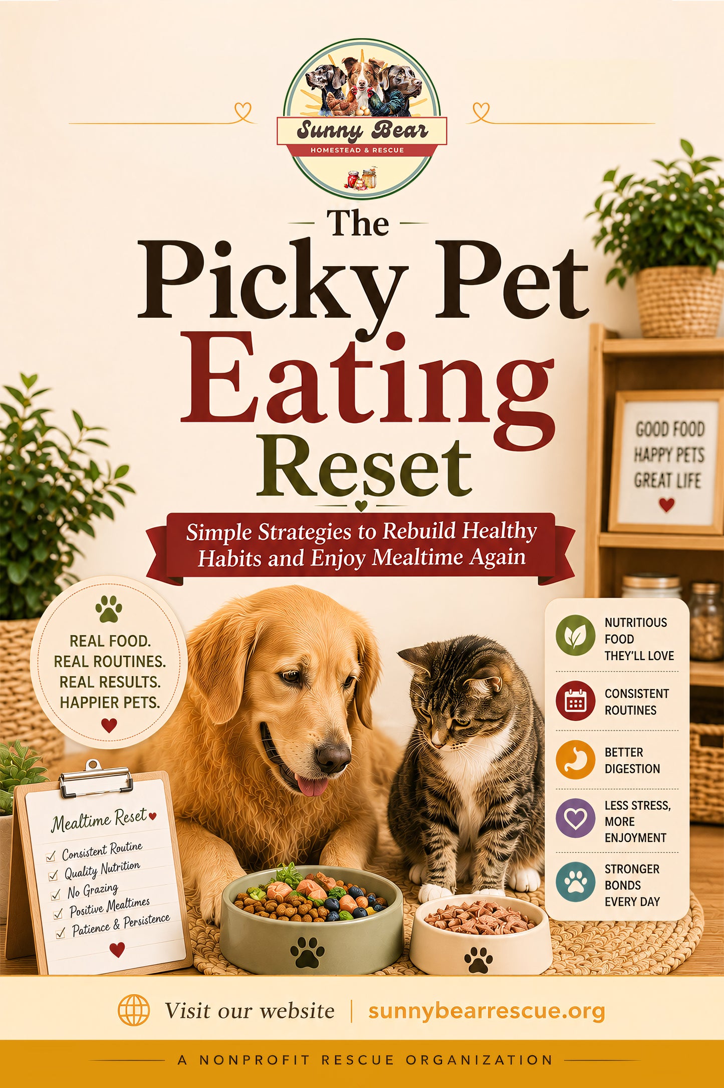B34 ~ The Picky Pet Eating Reset ~ A Practical Guide to Mealtime Stress, Refusals, and Better Feeding Habits