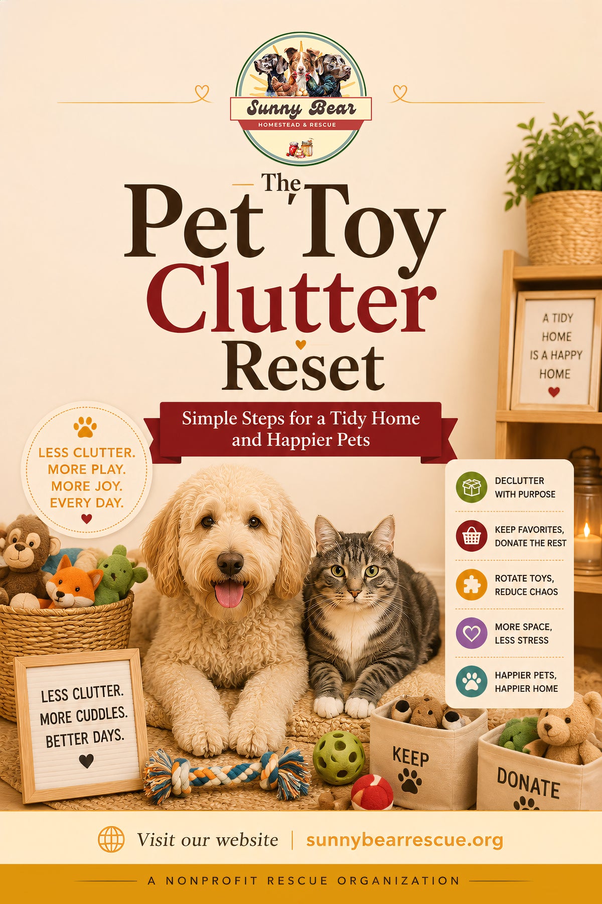 B38 ~ The Pet Toy Clutter Reset ~ A Practical Guide to Toy Rotation, Storage, Enrichment, and Less Mess