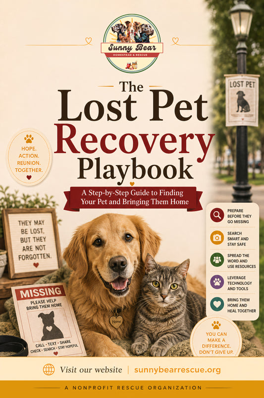 B41 ~ The Lost Pet Recovery Playbook ~ A Practical Guide to Acting Fast When a Dog or Cat Goes Missing