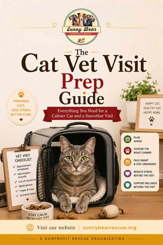 B47 ~ The Cat Vet Visit Prep Guide ~ A Practical Guide to Carriers, Notes, Car Rides, and Calmer Checkups