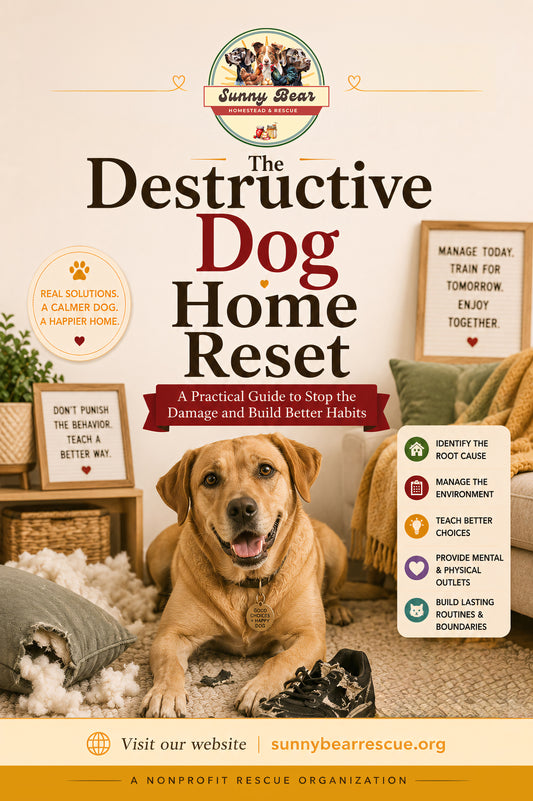 B48 ~ The Destructive Dog Home Reset ~ A Practical Guide to Chewing, Digging, Boredom, Boundaries, and Better Outlets