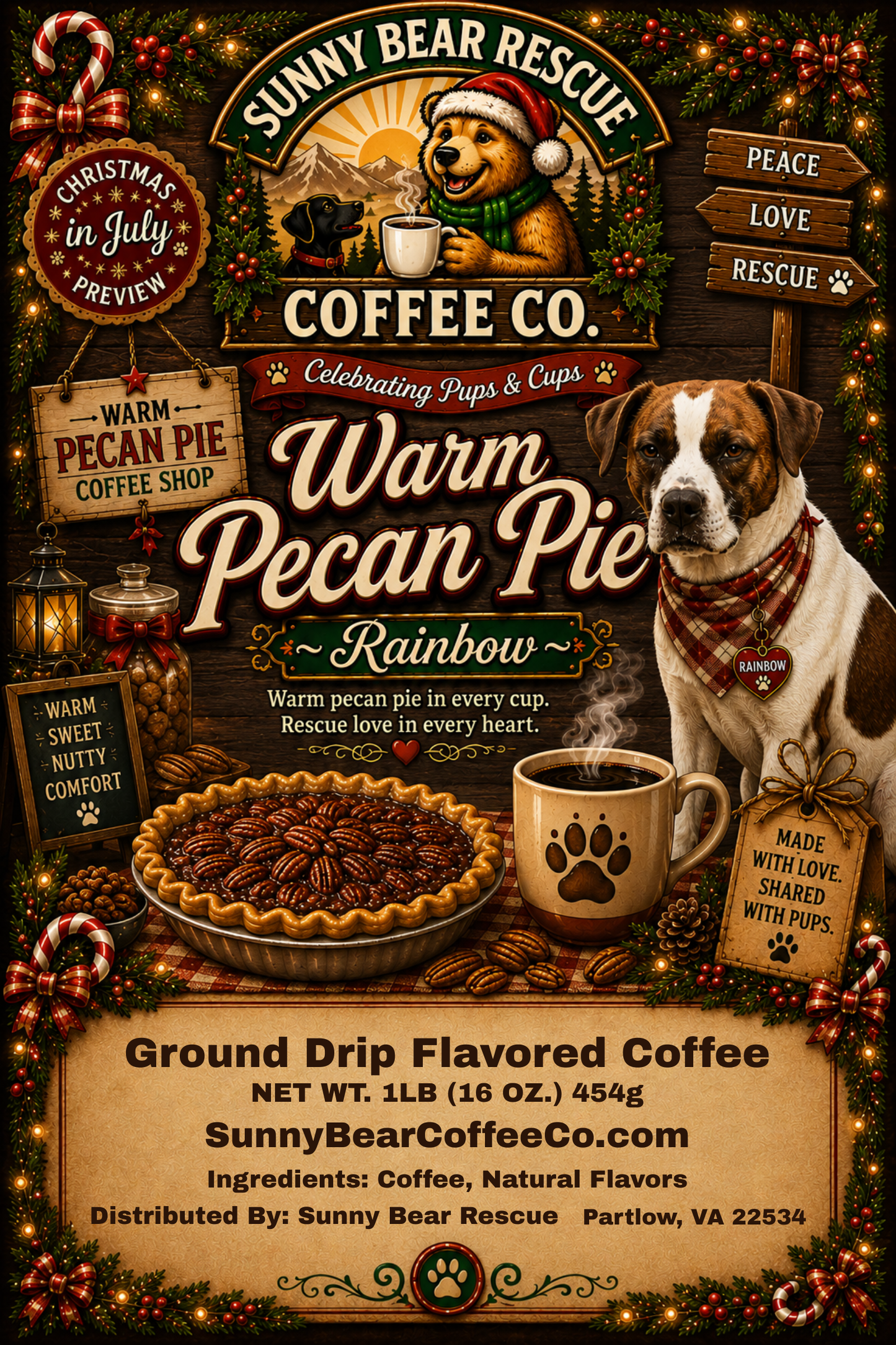 Warm Pecan Pie ~ Rainbow ~ Christmas in July Preview