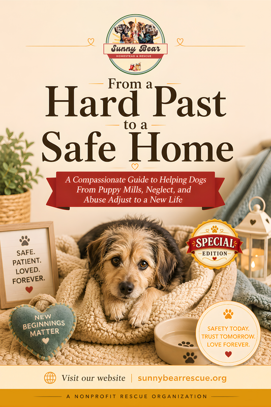 BSE2 ~ From a Hard Past to a Safe Home ~ A compassionate, practical guide created to help adopters support dogs from puppy mills, neglect, abuse, or other difficult backgrounds as they begin adjusting to a safer life.
