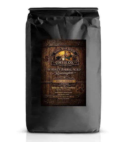 Whiskey Barrel Aged (Special Edition) ~ Remington Sunny Bear Rescue Coffee Co.