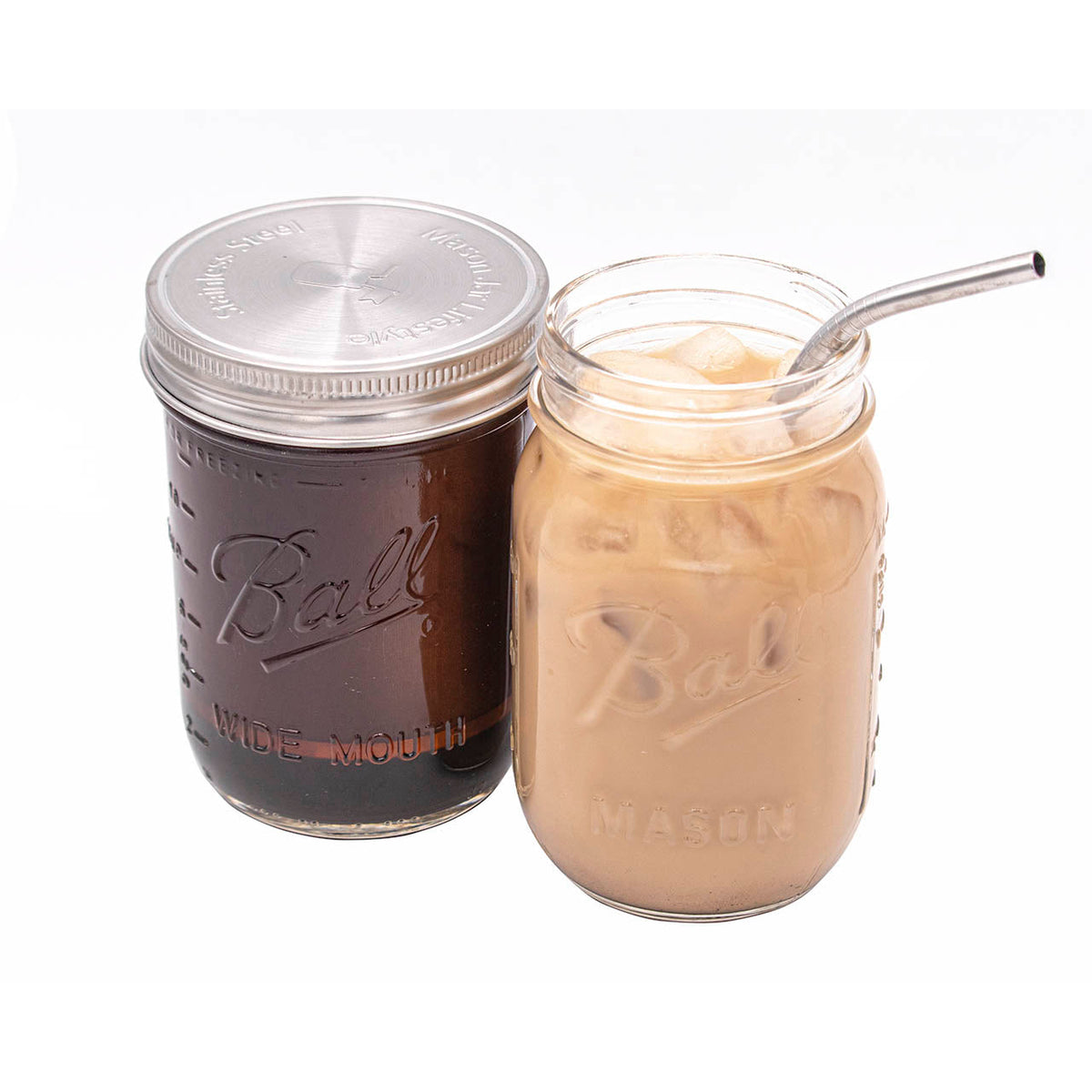 Cold Brew Coffee & Tea Maker Stainless Steel Filter With Lid for Mason Jars