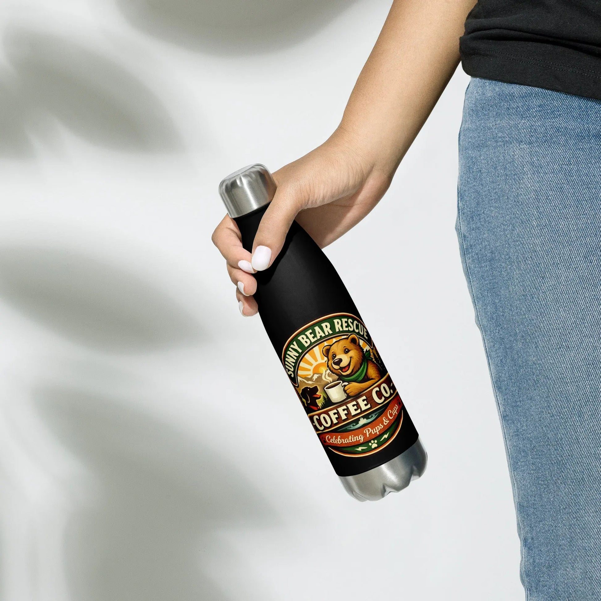 Sunny Bear Rescue Coffee Co. Stainless Steel Water Bottle - Sunny Bear Rescue Coffee Co.