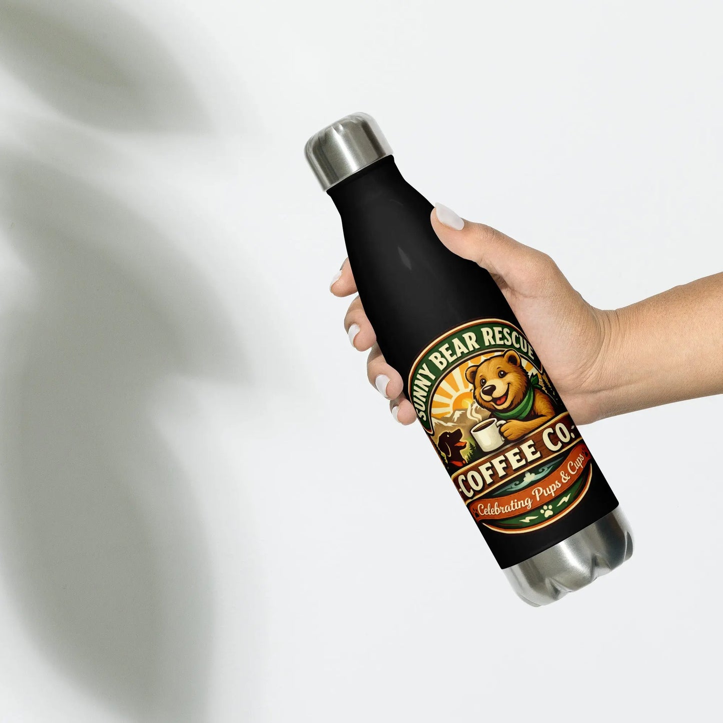 Sunny Bear Rescue Coffee Co. Stainless Steel Water Bottle - Sunny Bear Rescue Coffee Co.