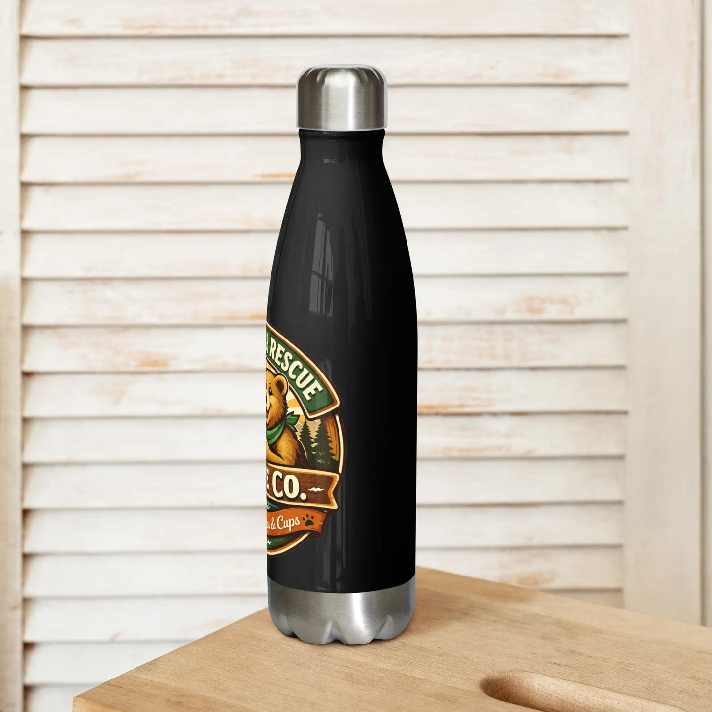 Sunny Bear Rescue Coffee Co. Stainless Steel Water Bottle - Sunny Bear Rescue Coffee Co.