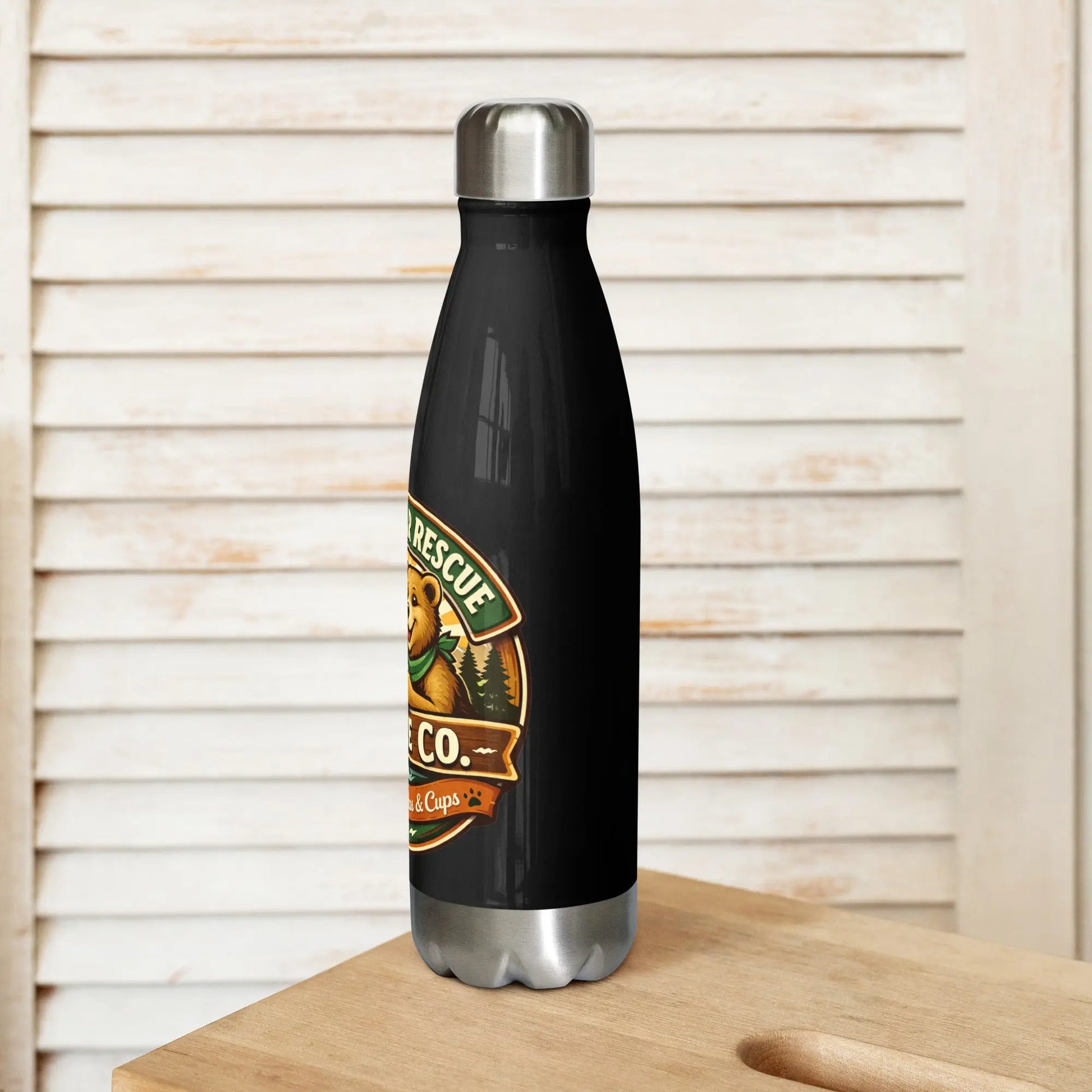 Sunny Bear Rescue Coffee Co. Stainless Steel Water Bottle - Sunny Bear Rescue Coffee Co.