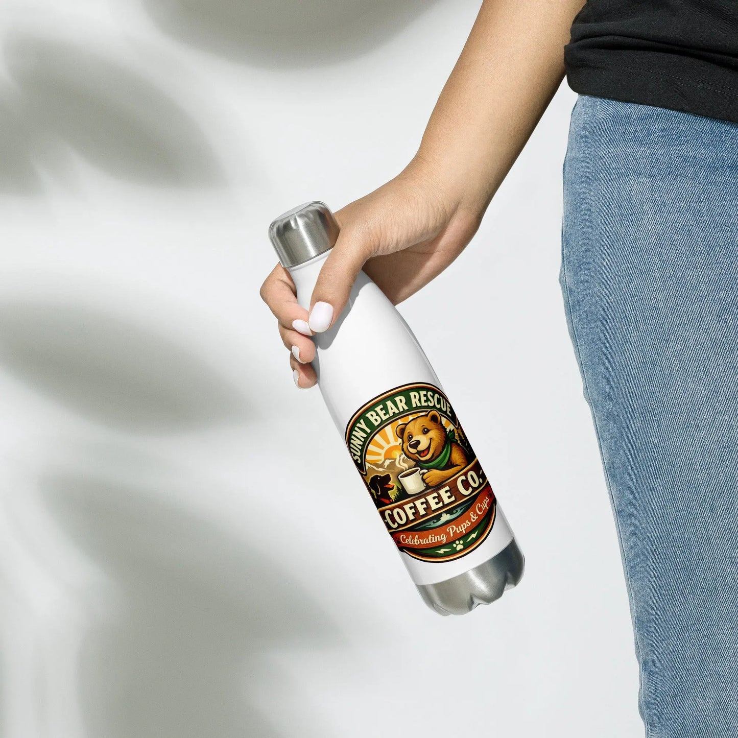 Sunny Bear Rescue Coffee Co. Stainless Steel Water Bottle - Sunny Bear Rescue Coffee Co.