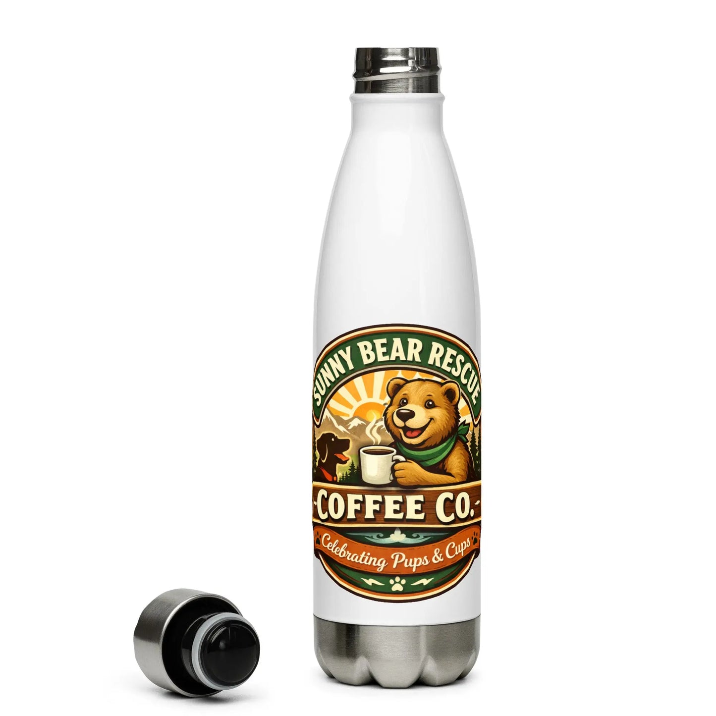 Sunny Bear Rescue Coffee Co. Stainless Steel Water Bottle - Sunny Bear Rescue Coffee Co.