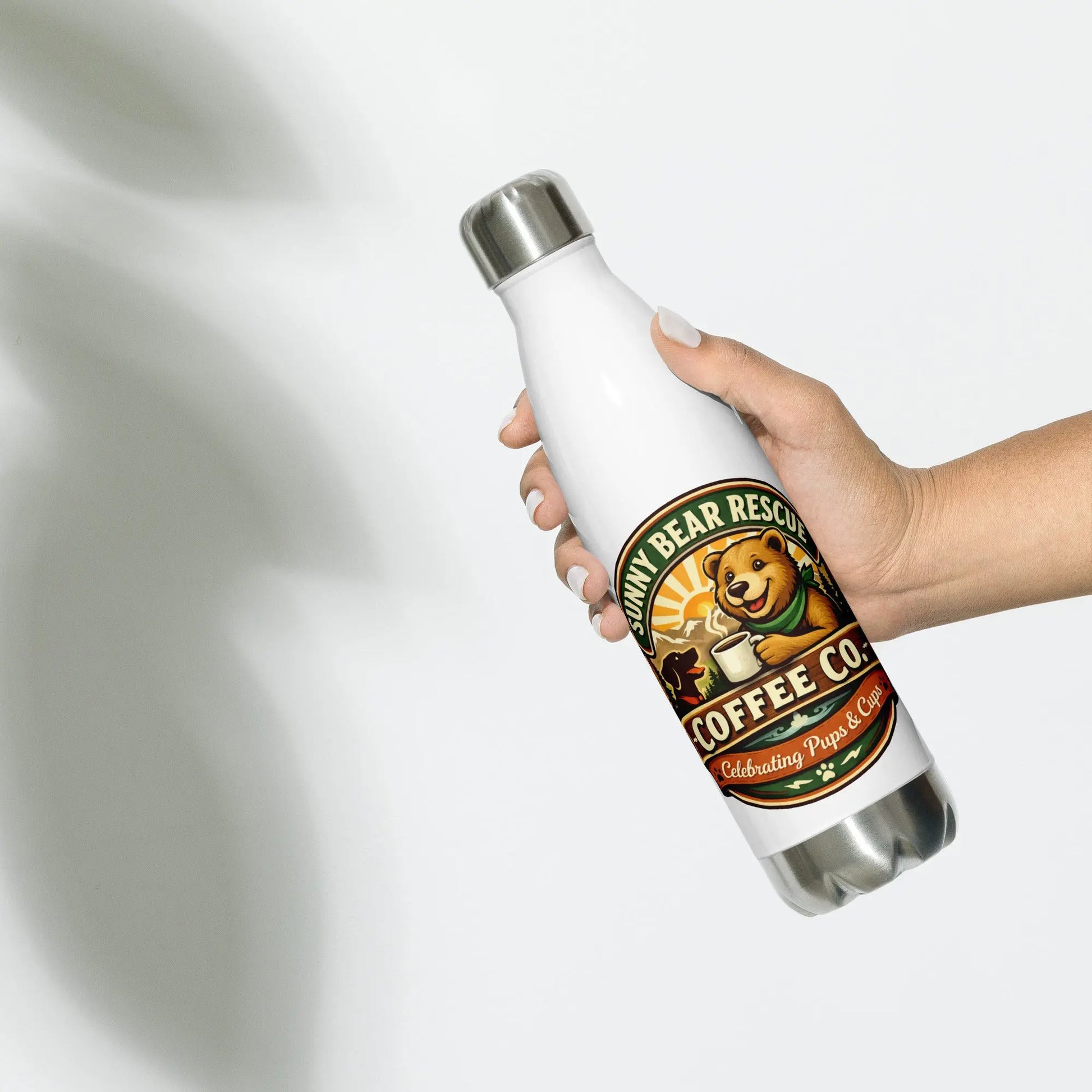 Sunny Bear Rescue Coffee Co. Stainless Steel Water Bottle - Sunny Bear Rescue Coffee Co.