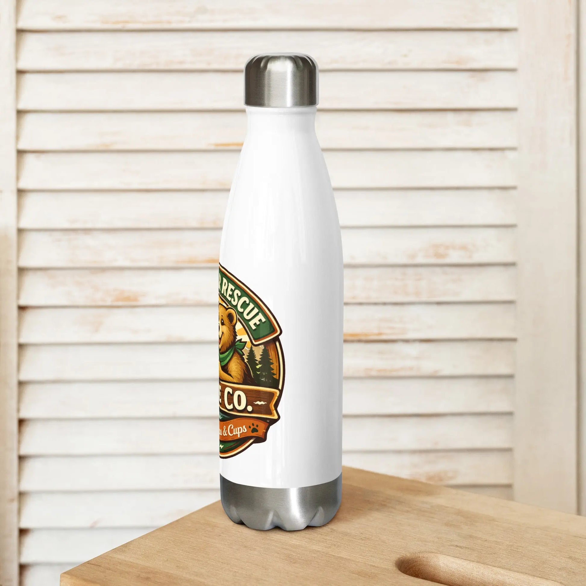 Sunny Bear Rescue Coffee Co. Stainless Steel Water Bottle - Sunny Bear Rescue Coffee Co.
