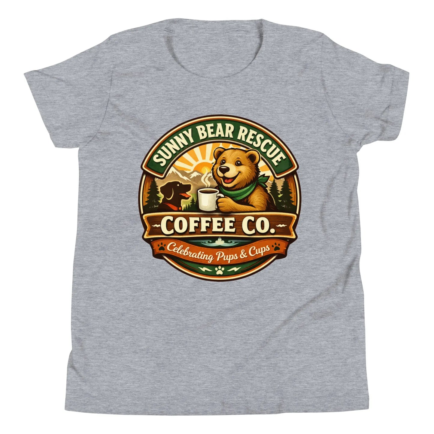 Youth Short Sleeve T-Shirt - Sunny Bear Rescue Coffee Co.