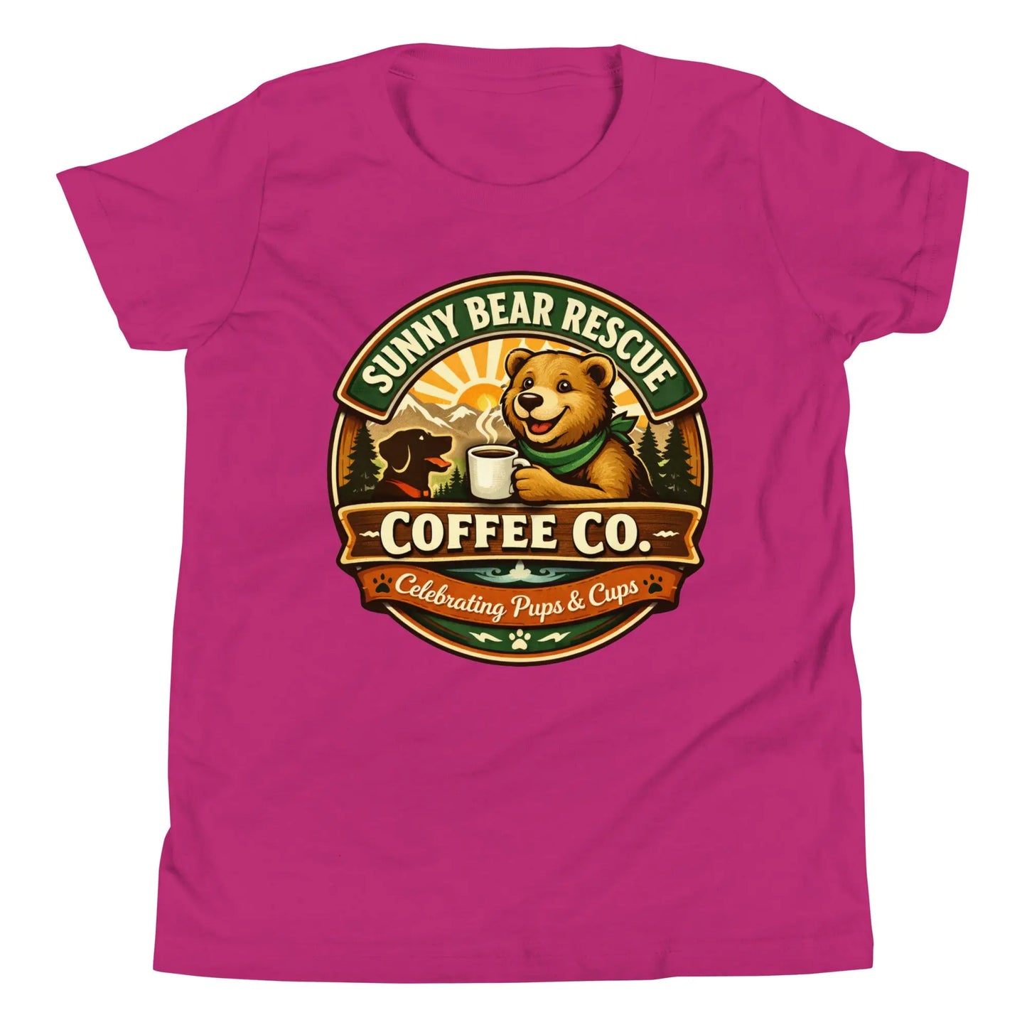 Youth Short Sleeve T-Shirt - Sunny Bear Rescue Coffee Co.