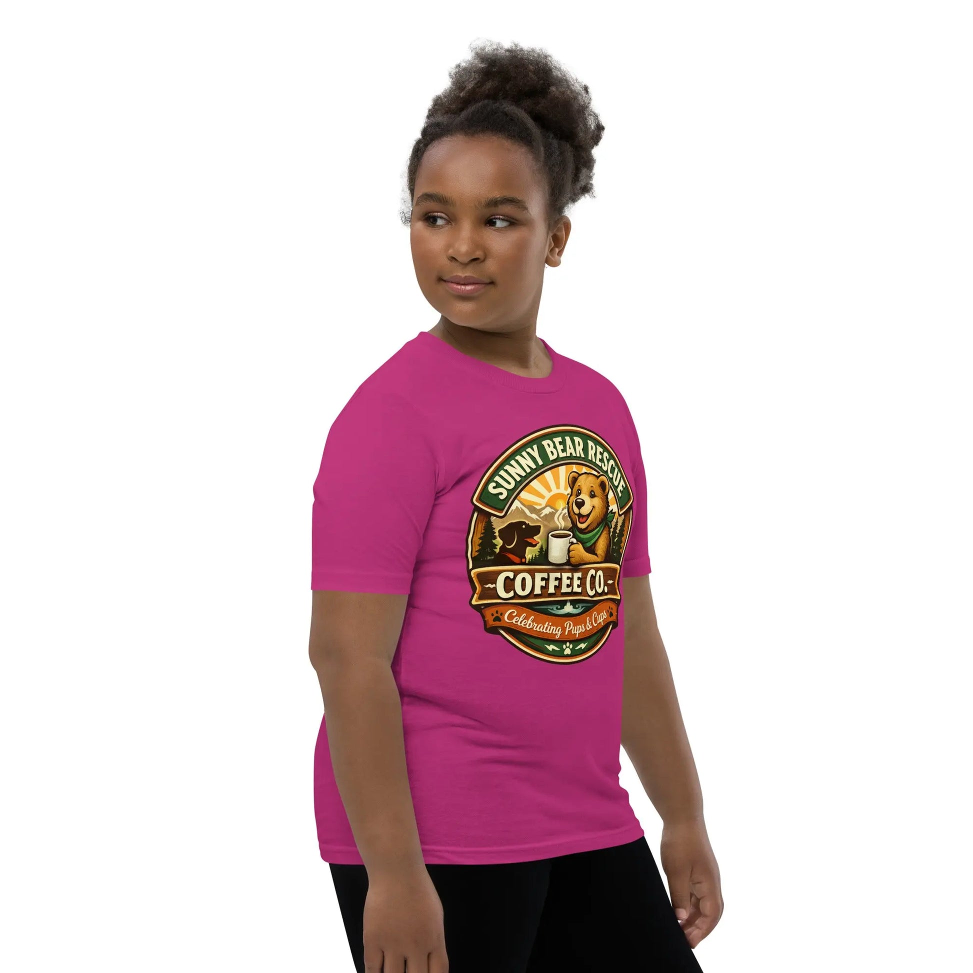 Youth Short Sleeve T-Shirt - Sunny Bear Rescue Coffee Co.
