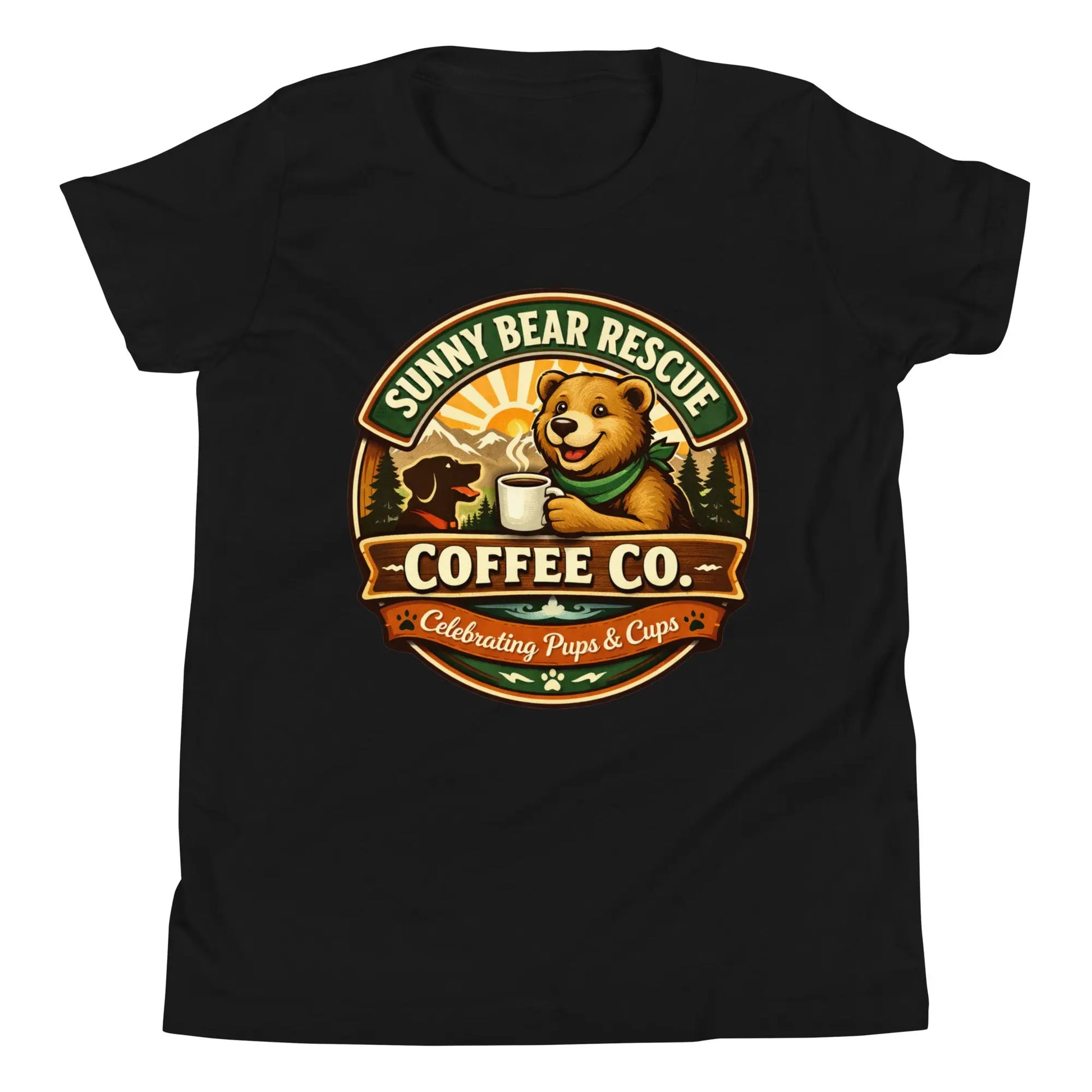 Youth Short Sleeve T-Shirt - Sunny Bear Rescue Coffee Co.