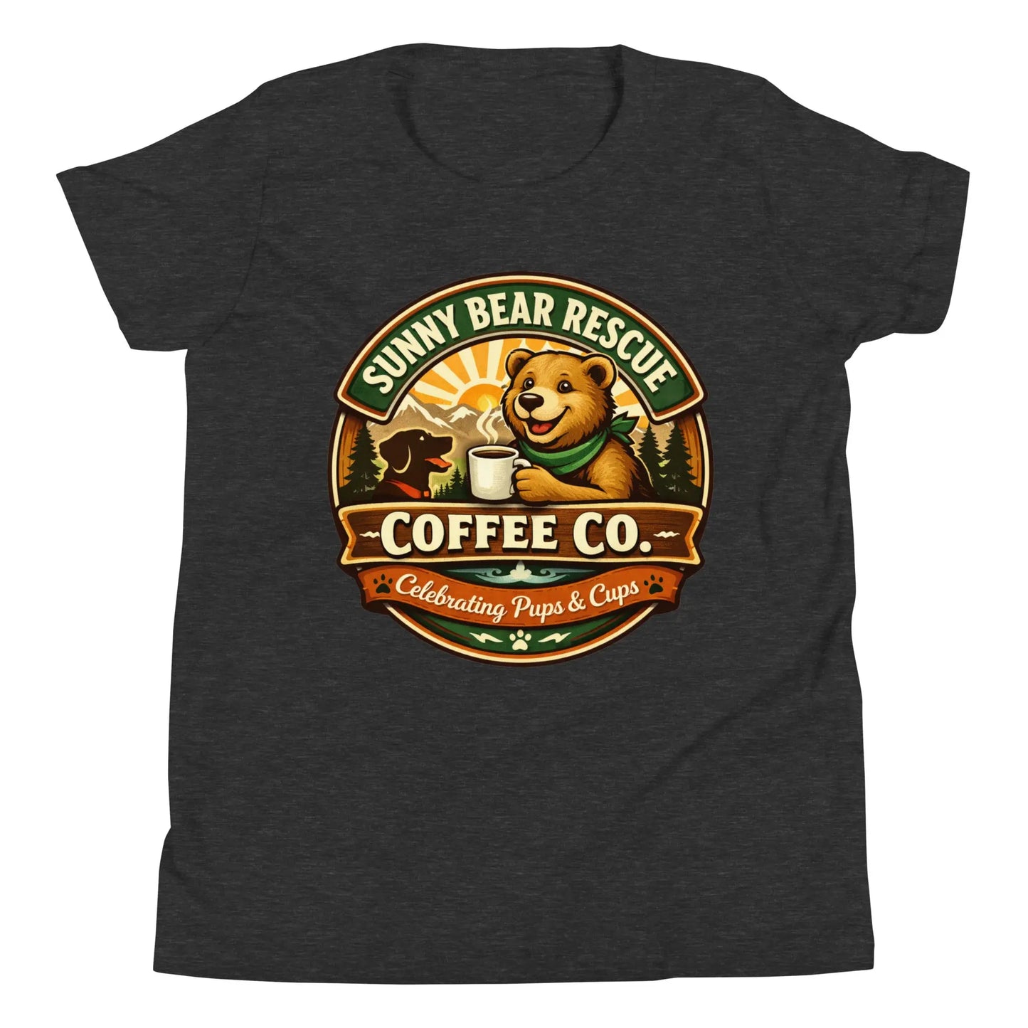 Youth Short Sleeve T-Shirt - Sunny Bear Rescue Coffee Co.