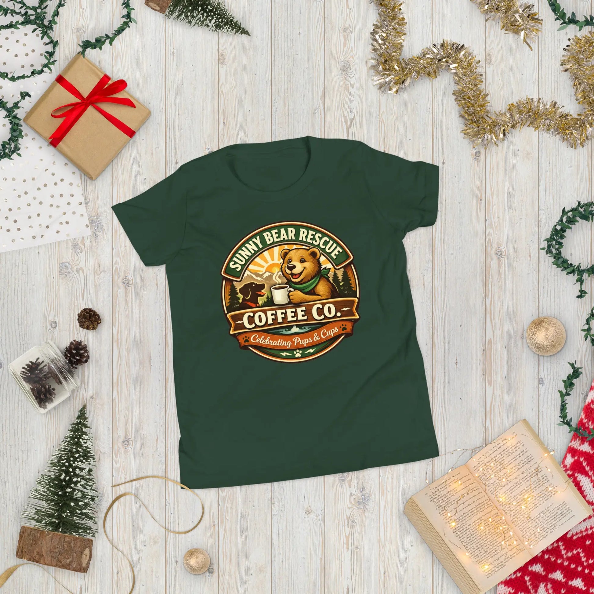 Youth Short Sleeve T-Shirt - Sunny Bear Rescue Coffee Co.