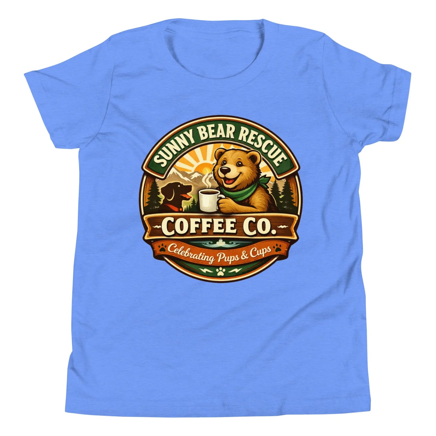 Youth Short Sleeve T-Shirt - Sunny Bear Rescue Coffee Co.