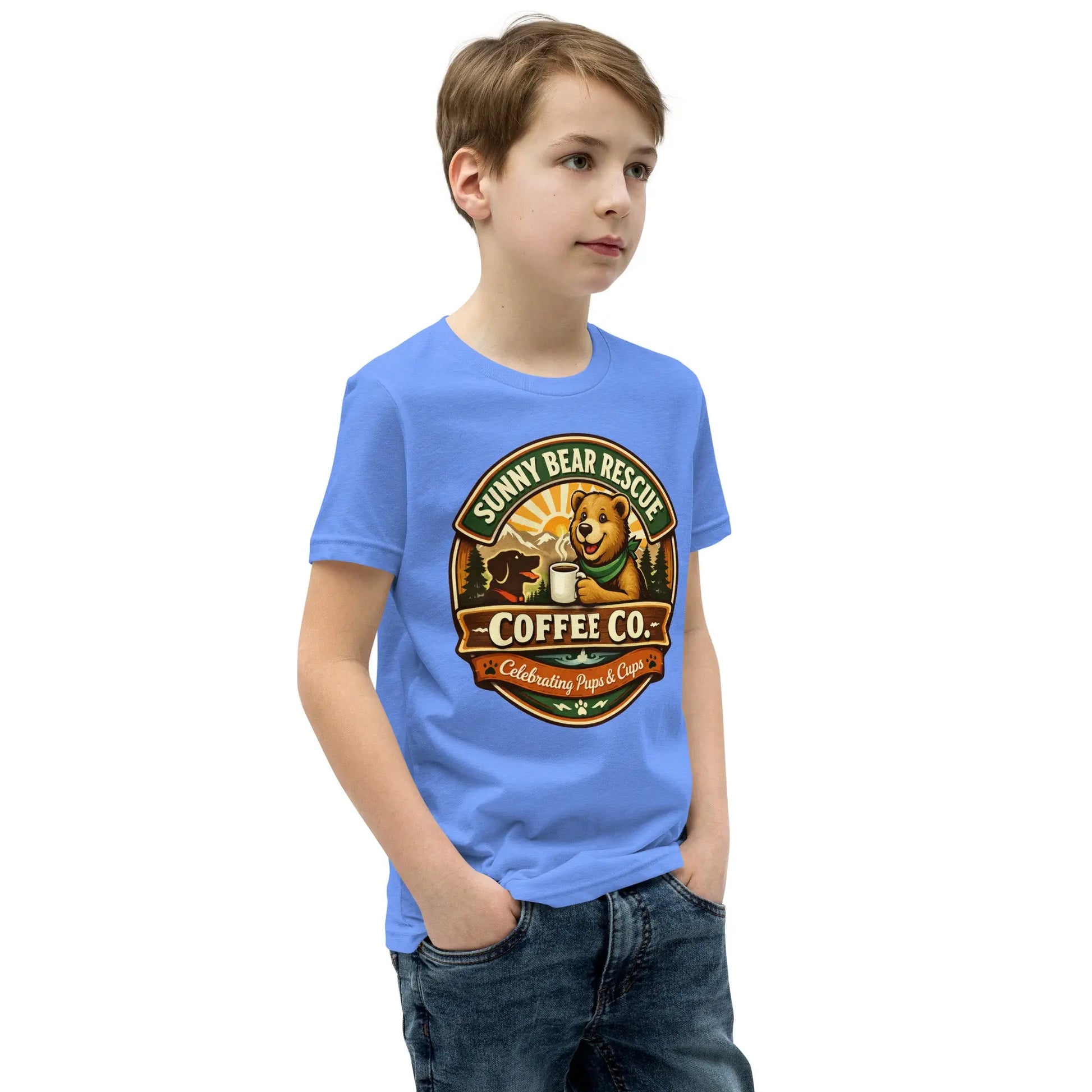 Youth Short Sleeve T-Shirt - Sunny Bear Rescue Coffee Co.