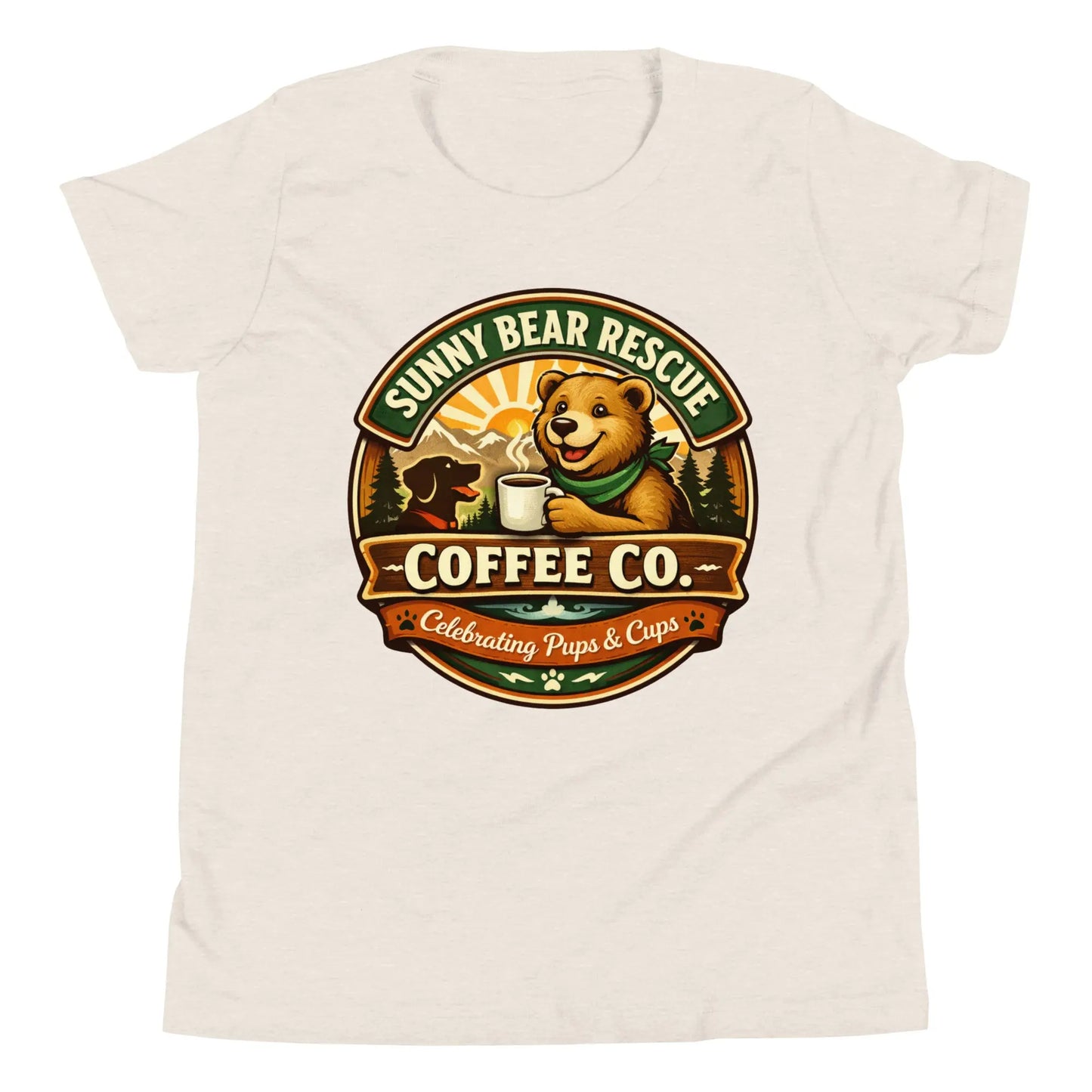 Youth Short Sleeve T-Shirt - Sunny Bear Rescue Coffee Co.