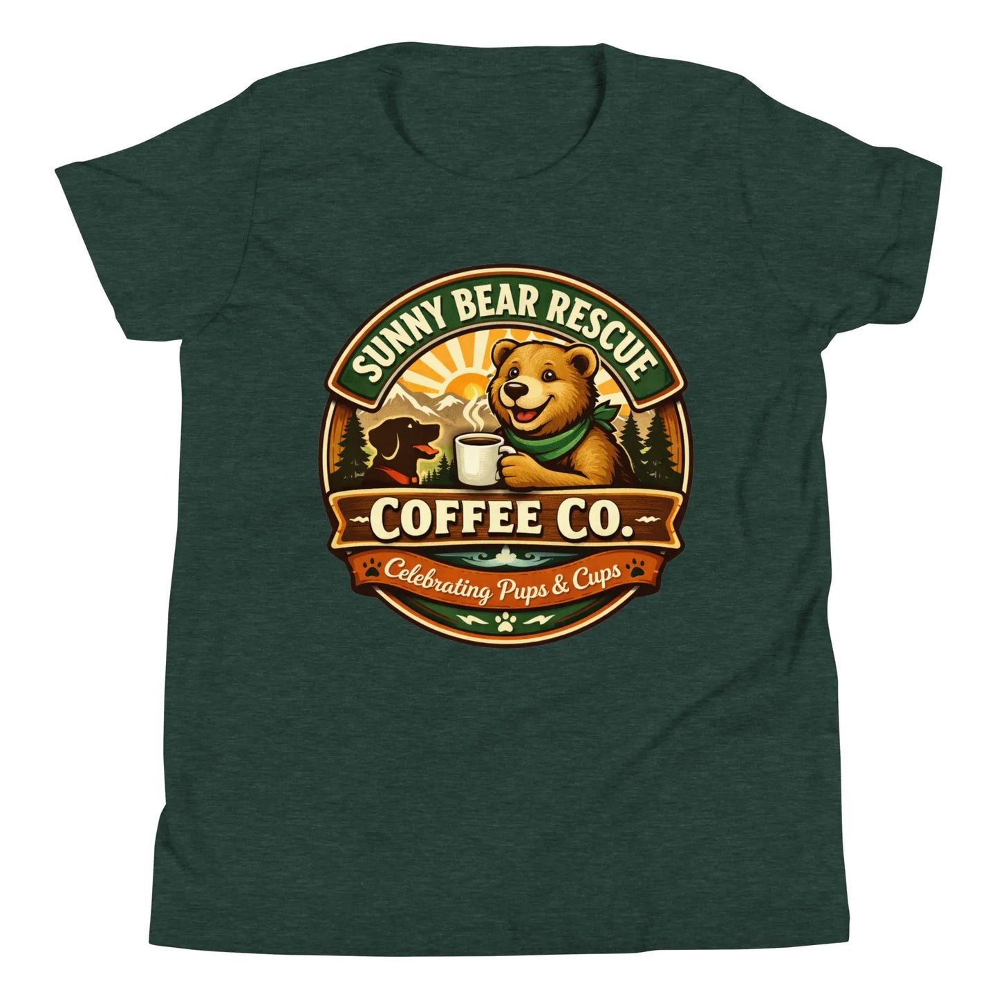 Youth Short Sleeve T-Shirt - Sunny Bear Rescue Coffee Co.