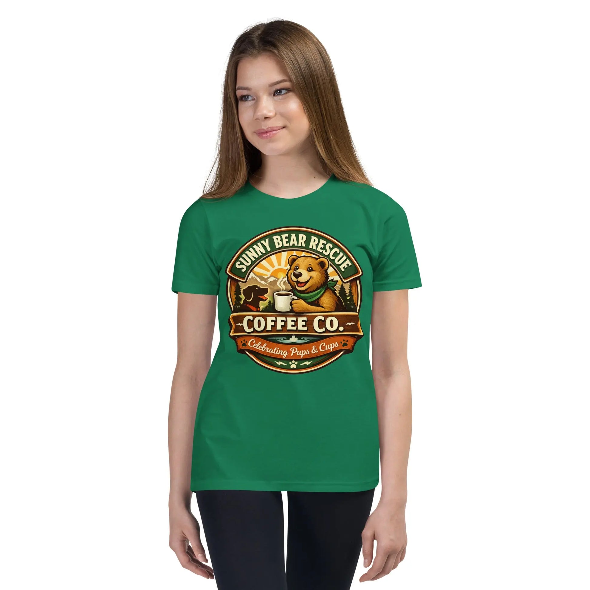 Youth Short Sleeve T-Shirt - Sunny Bear Rescue Coffee Co.