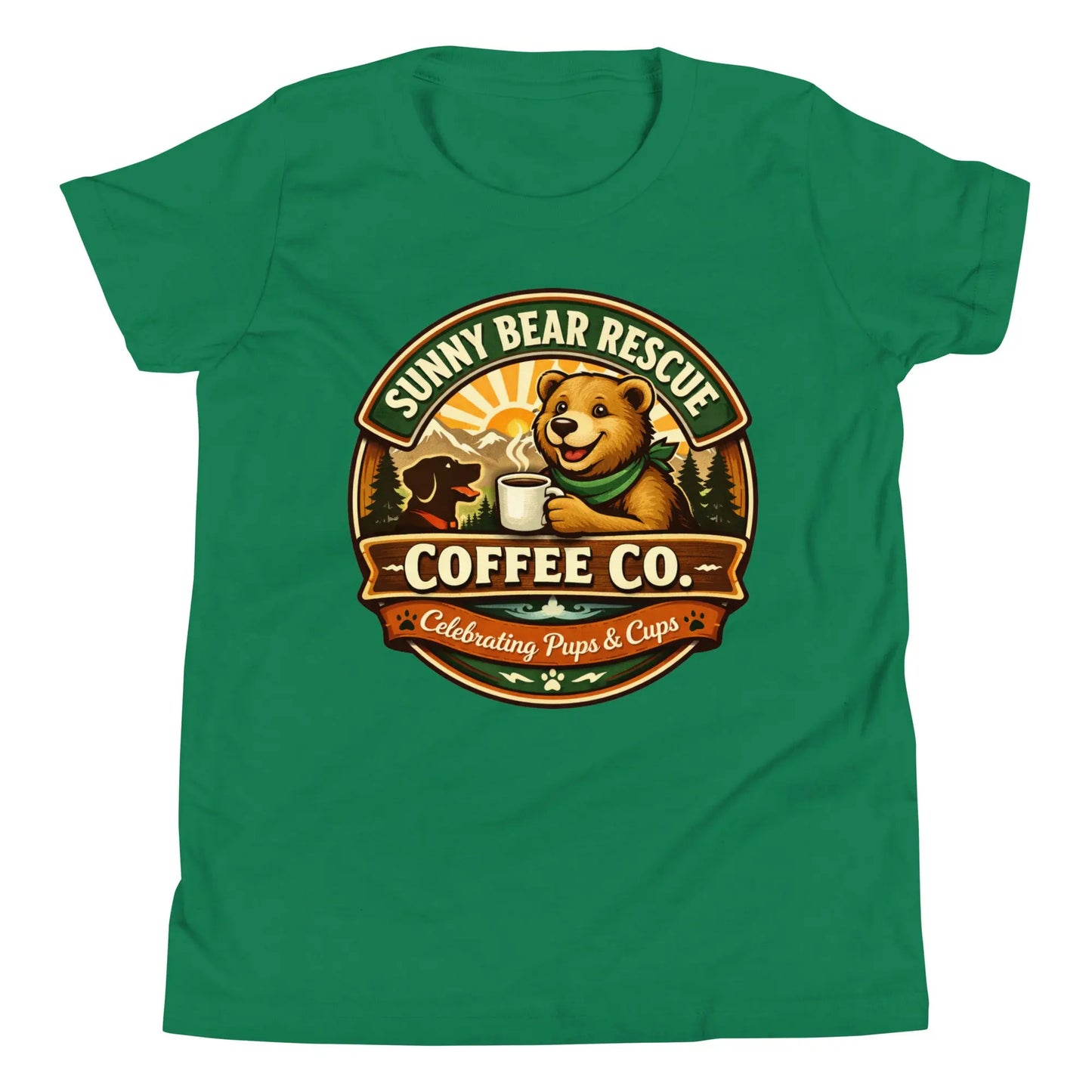 Youth Short Sleeve T-Shirt - Sunny Bear Rescue Coffee Co.