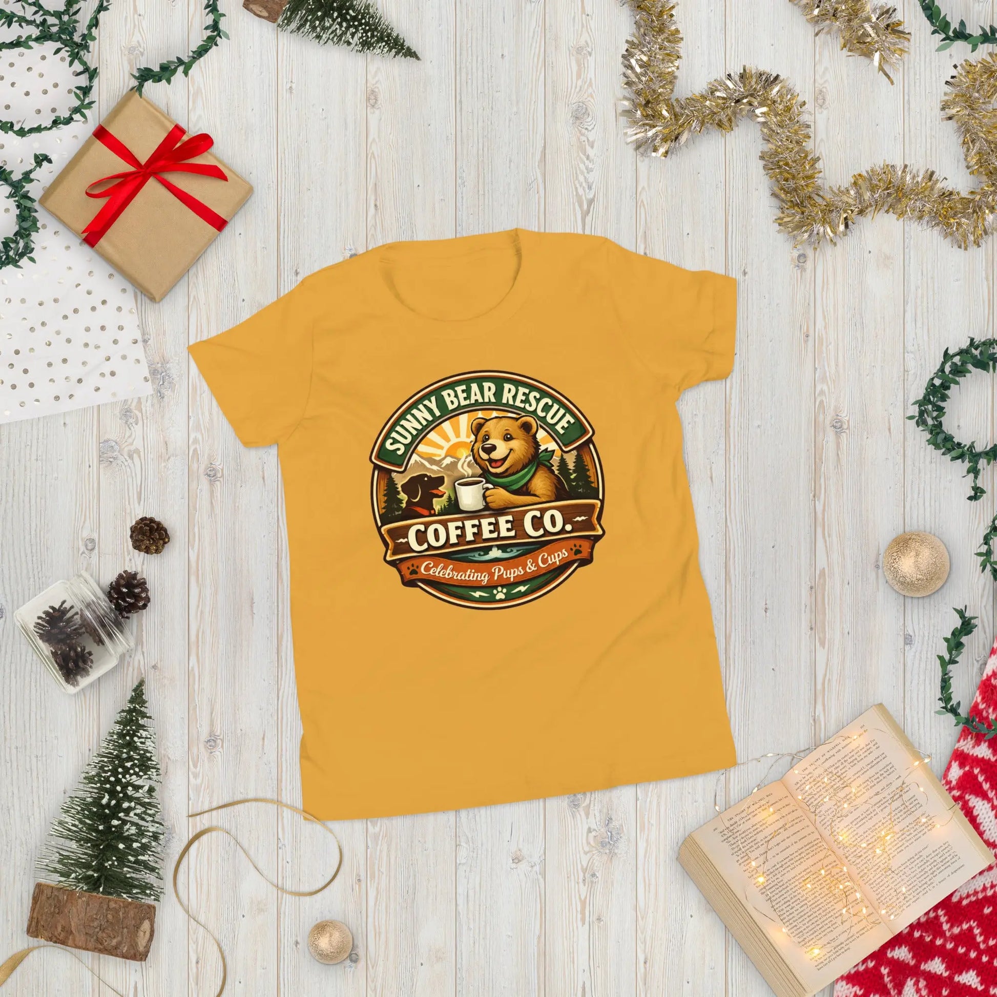 Youth Short Sleeve T-Shirt - Sunny Bear Rescue Coffee Co.